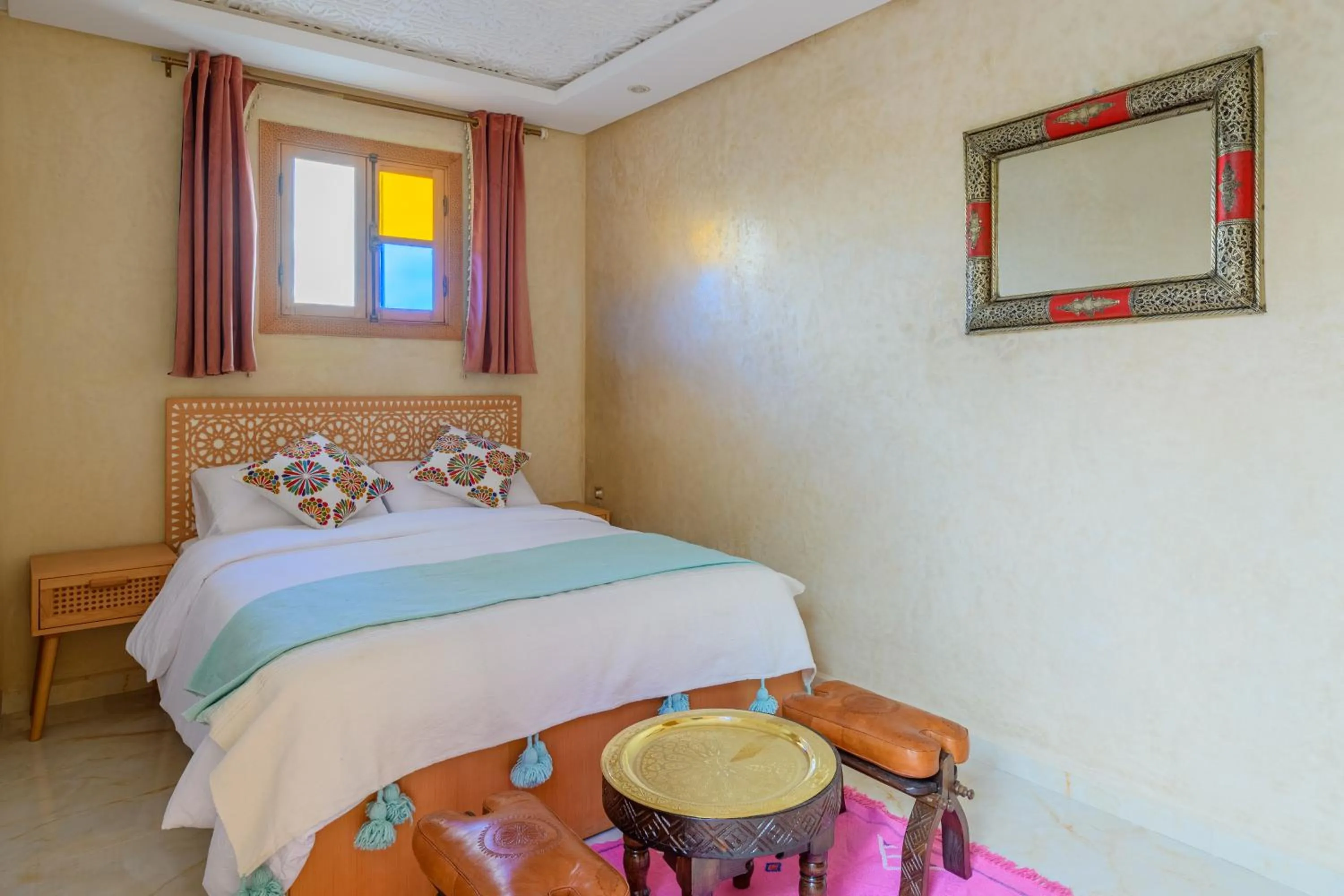Bed in Luxurious Riad Center Rabat Dar Al Jeld