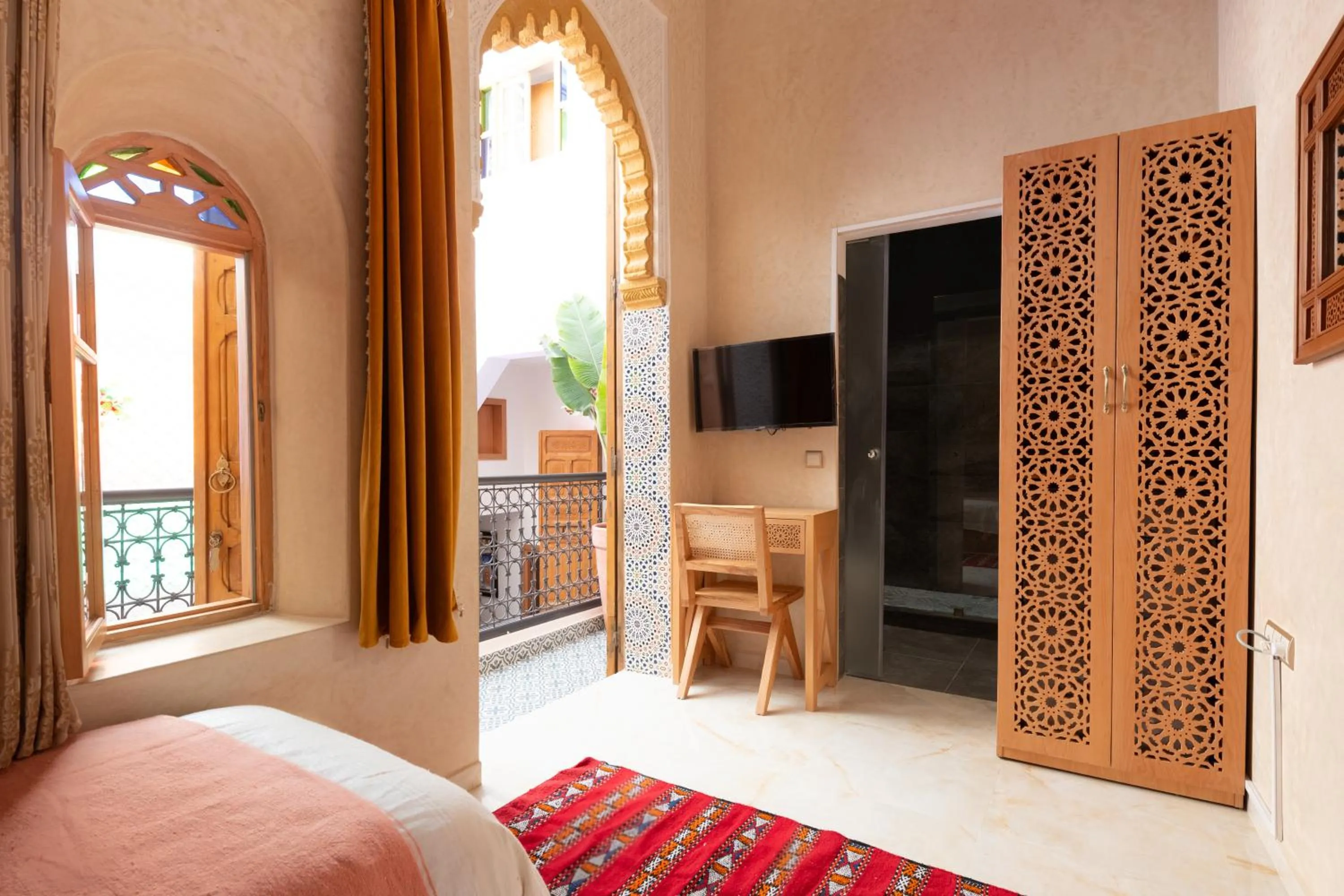 Bed in Luxurious Riad Center Rabat Dar Al Jeld