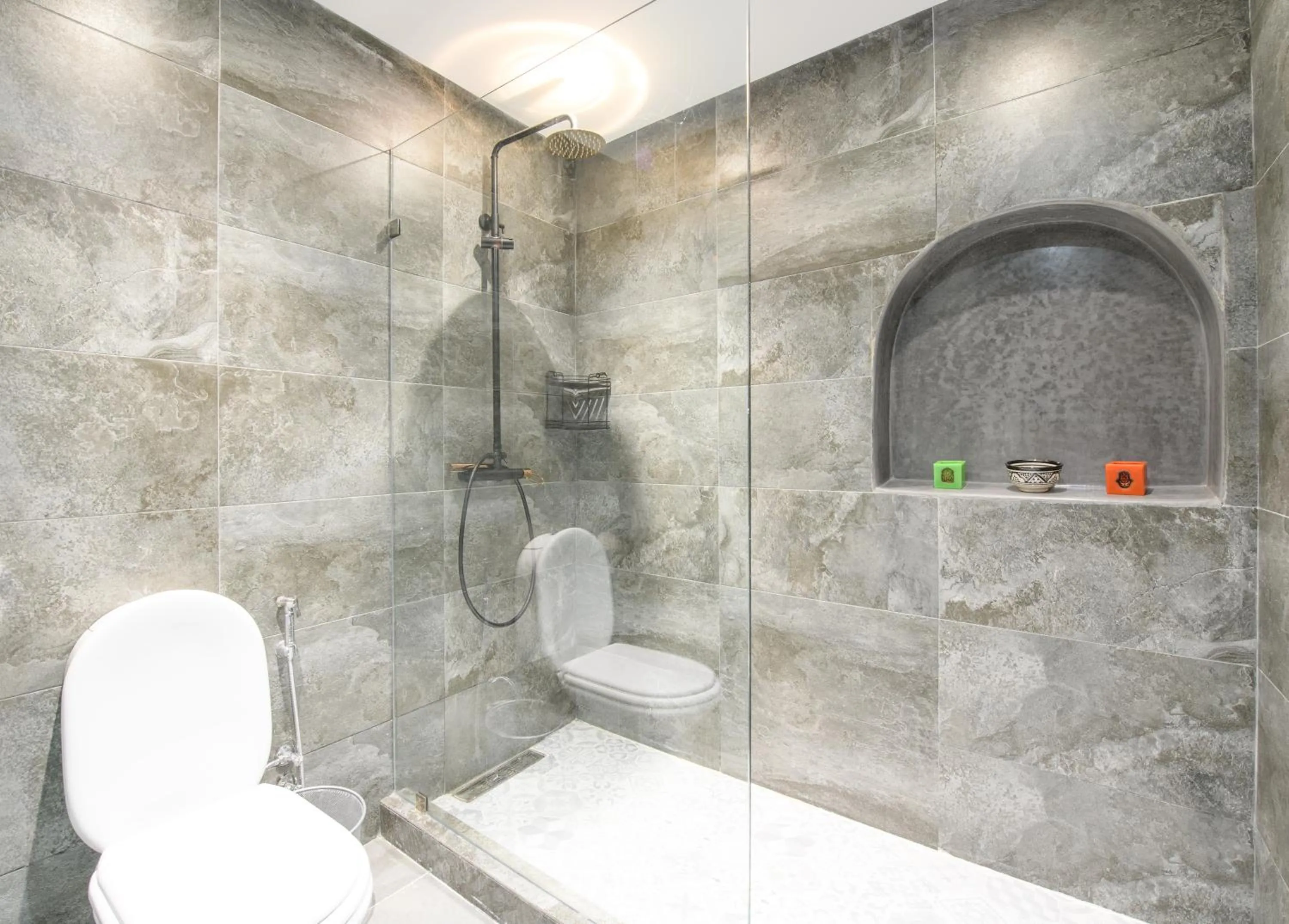 Shower in Luxurious Riad Center Rabat Dar Al Jeld