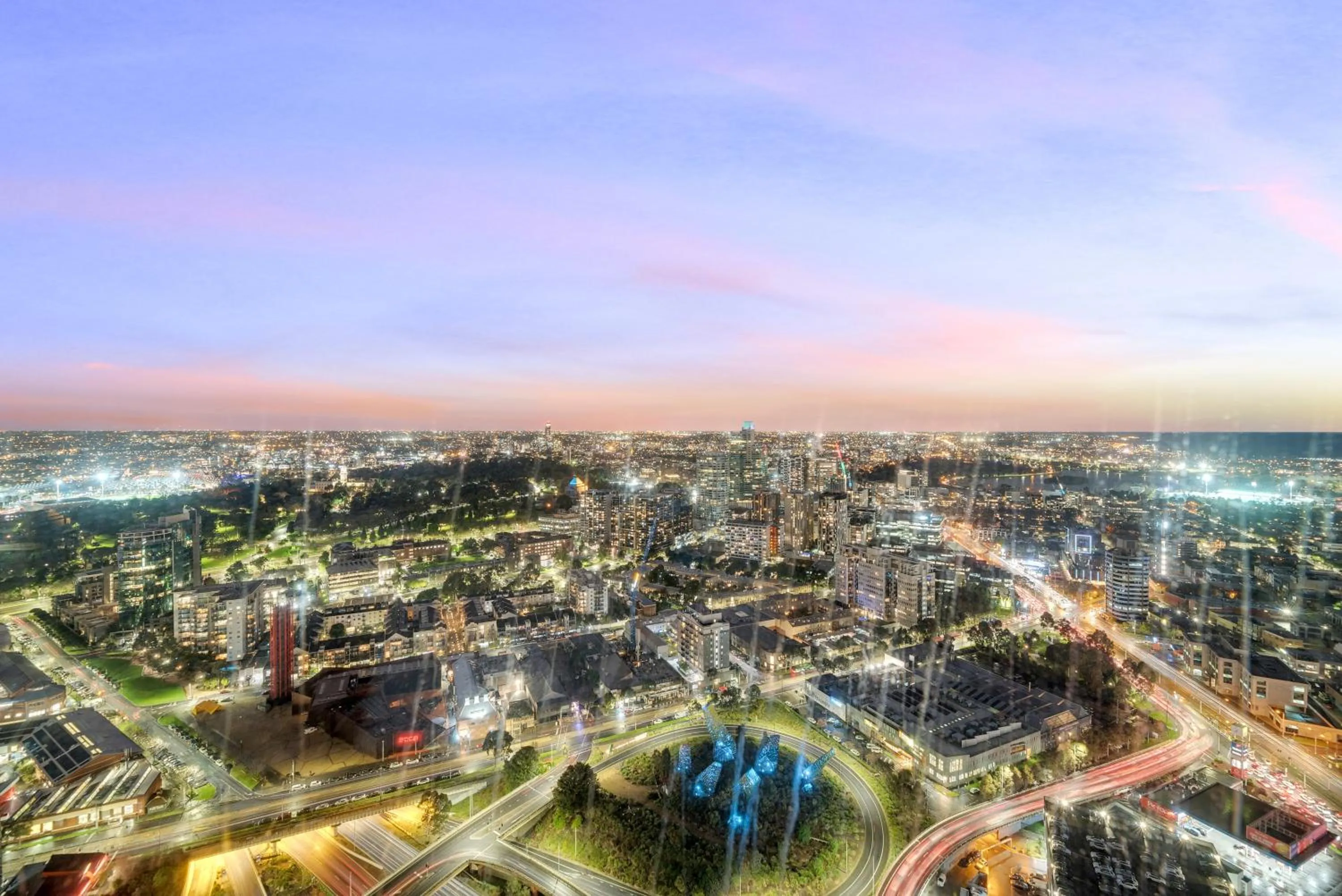 Night in Melbourne Square Apartments
