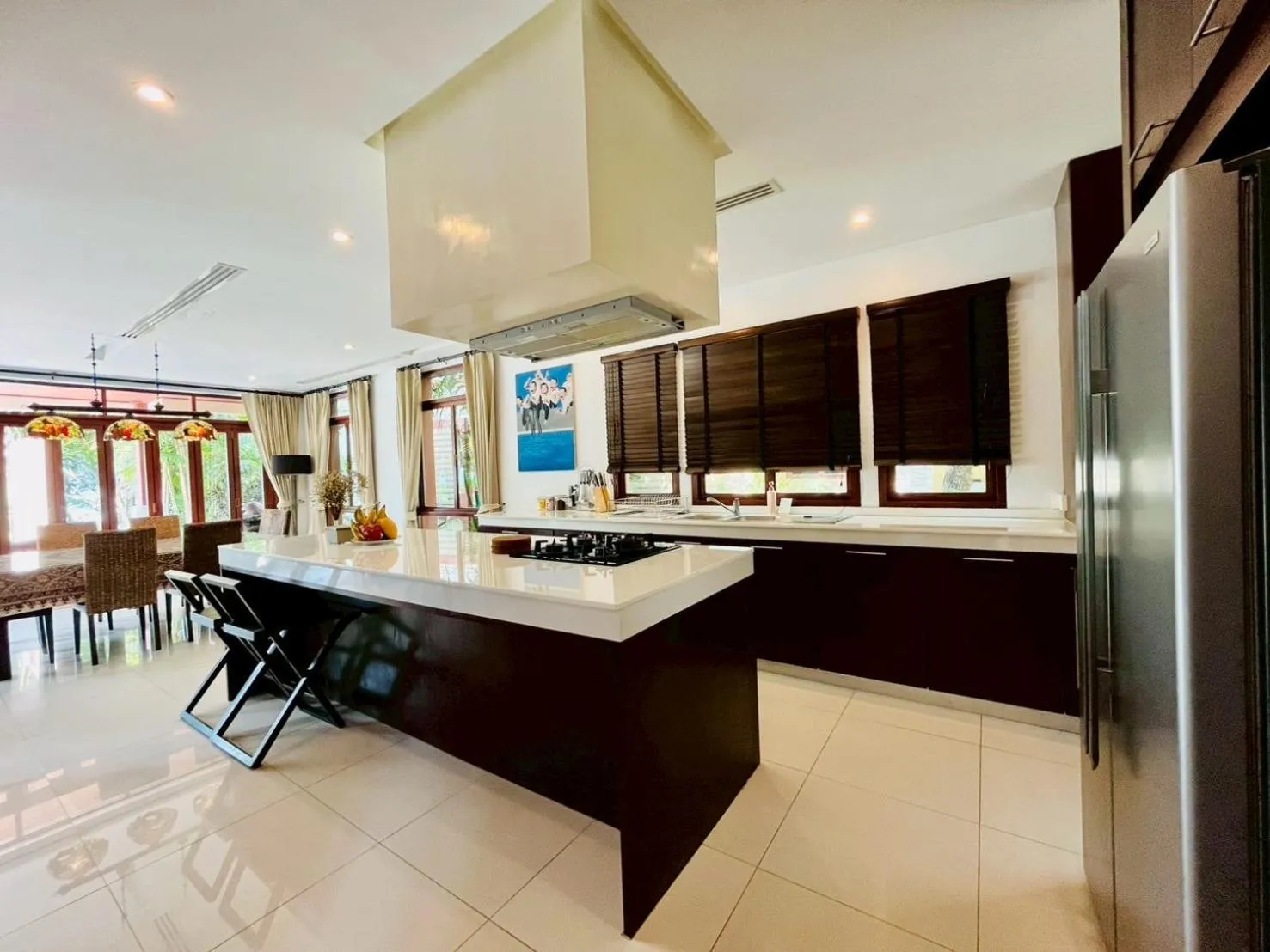 kitchen in Amatapura Beachfront Villa 12, SHA Certified