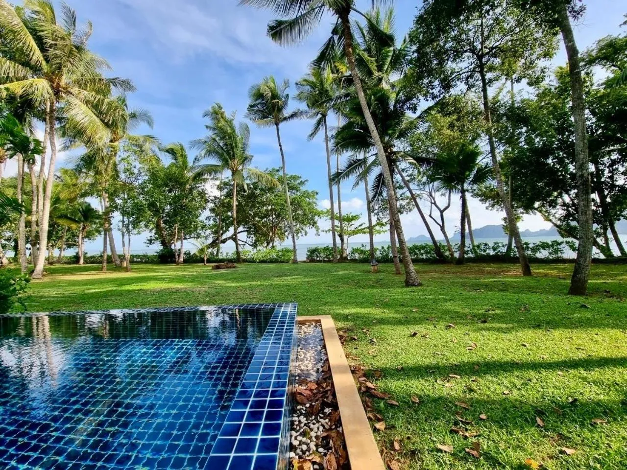 Pool view in Amatapura Beachfront Villa 12, SHA Certified