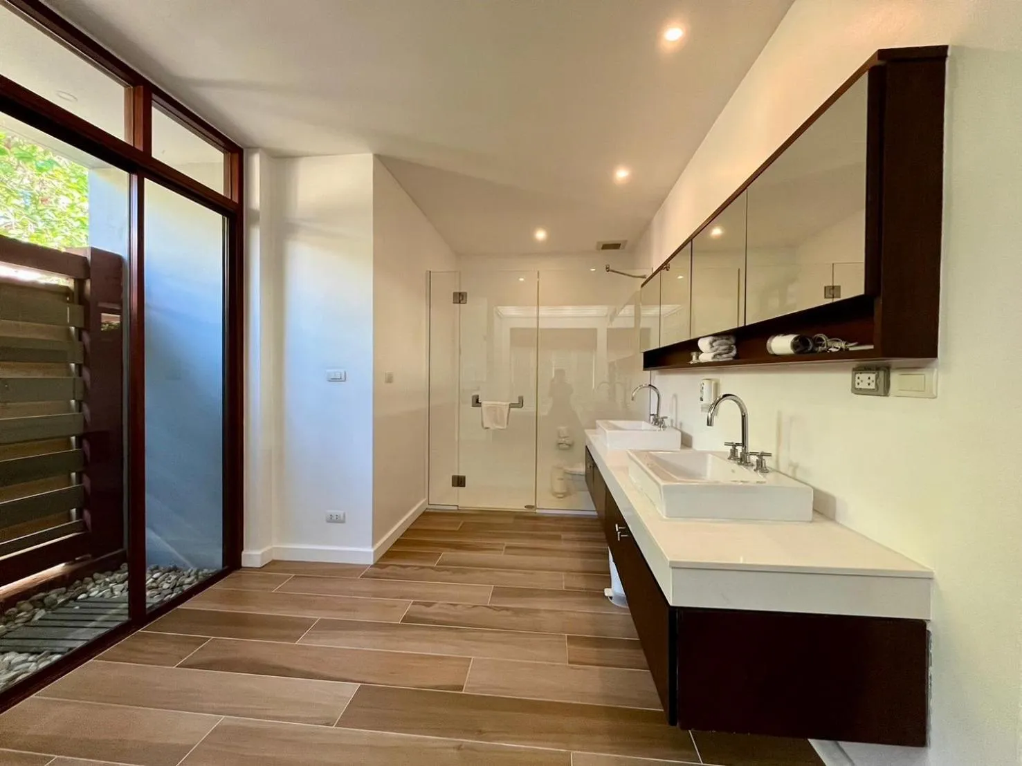 Bathroom in Amatapura Beachfront Villa 12, SHA Certified