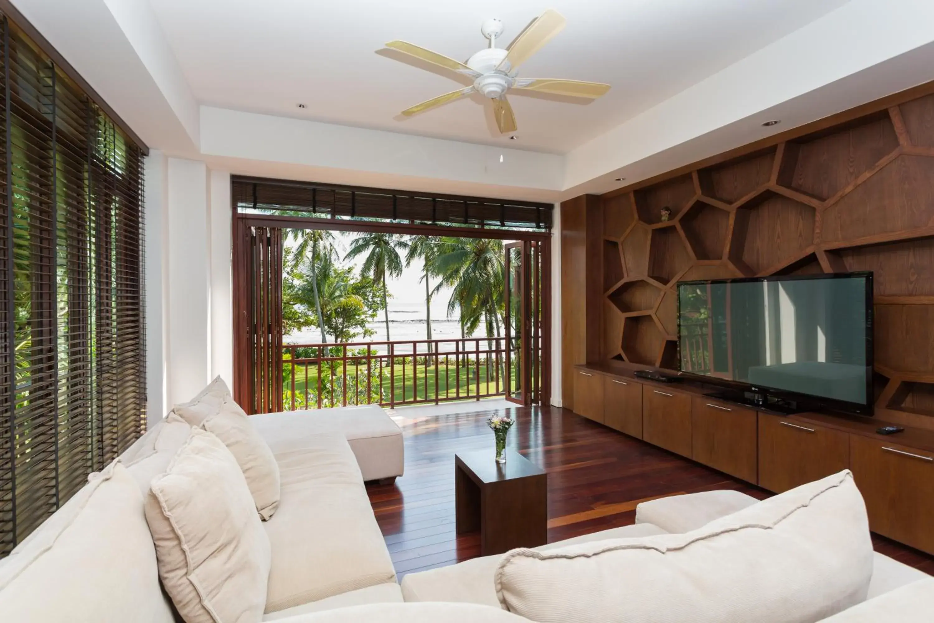 Living room in Amatapura Beachfront Villa 12, SHA Certified Living room in Amatapura Beachfront Villa 12, SHA Certified