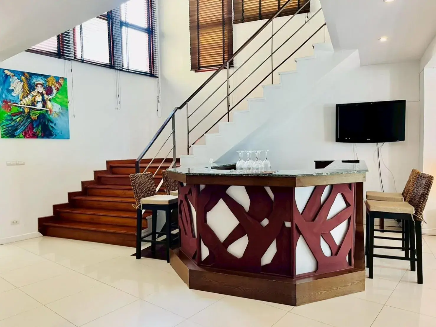 Lounge or bar in Amatapura Beachfront Villa 12, SHA Certified Lounge or bar in Amatapura Beachfront Villa 12, SHA Certified