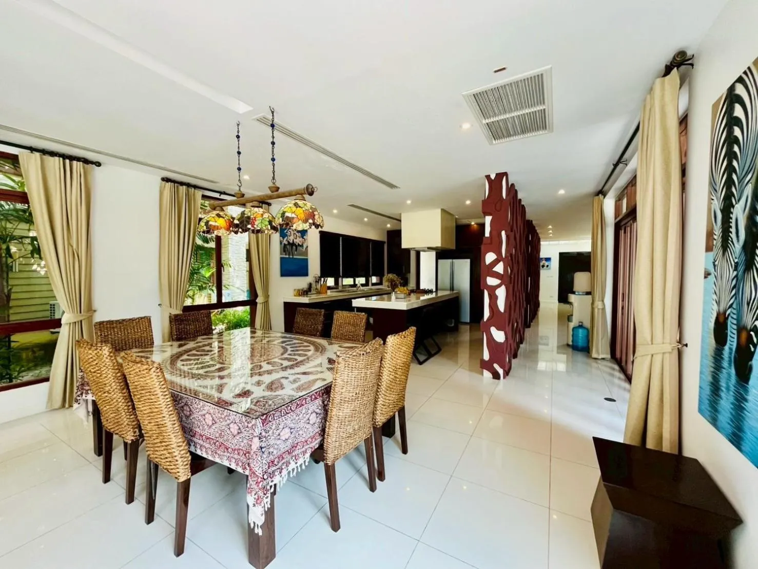Dining area in Amatapura Beachfront Villa 12, SHA Certified