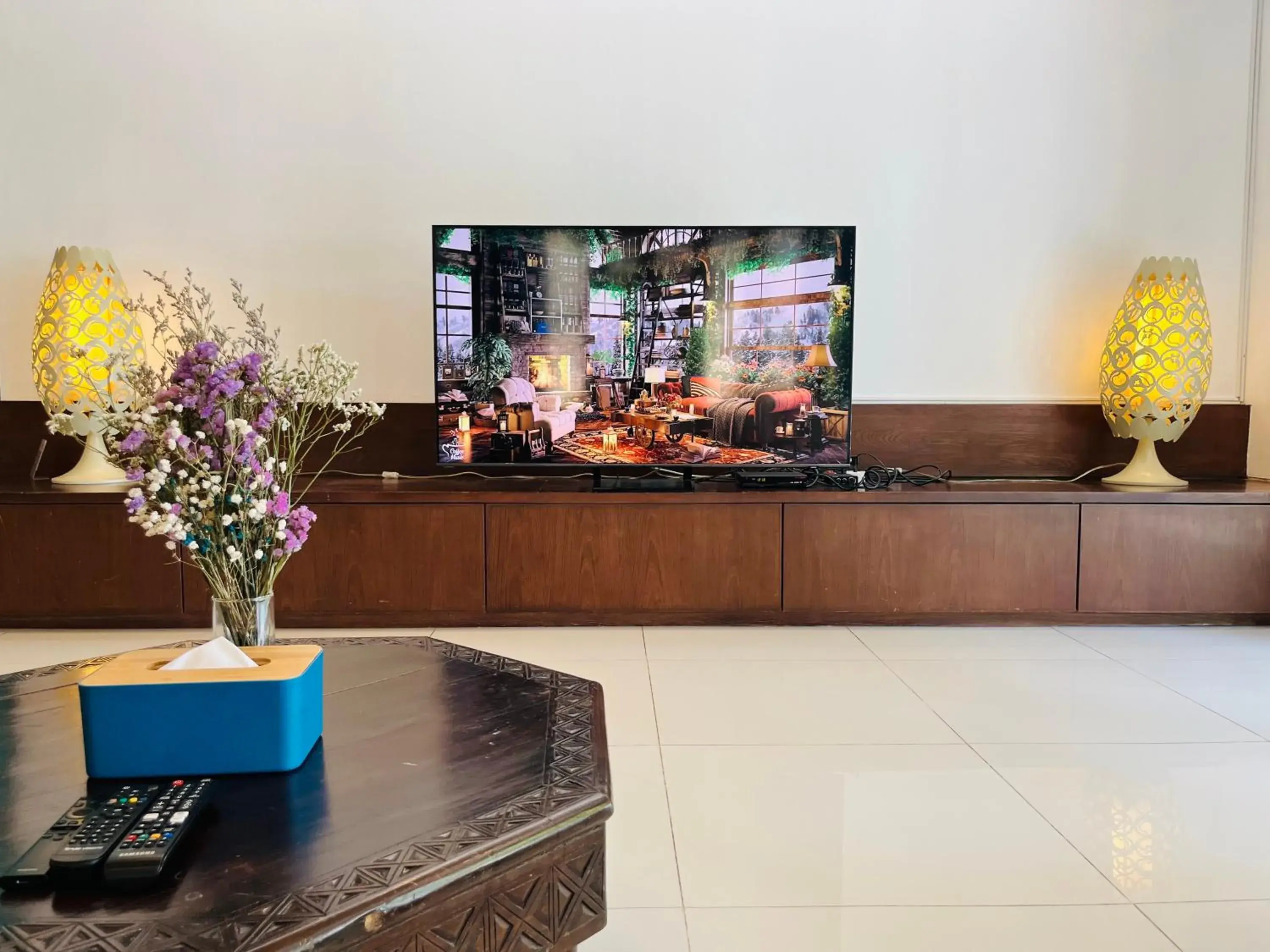 Living room in Amatapura Beachfront Villa 14, SHA Certified Living room in Amatapura Beachfront Villa 14, SHA Certified