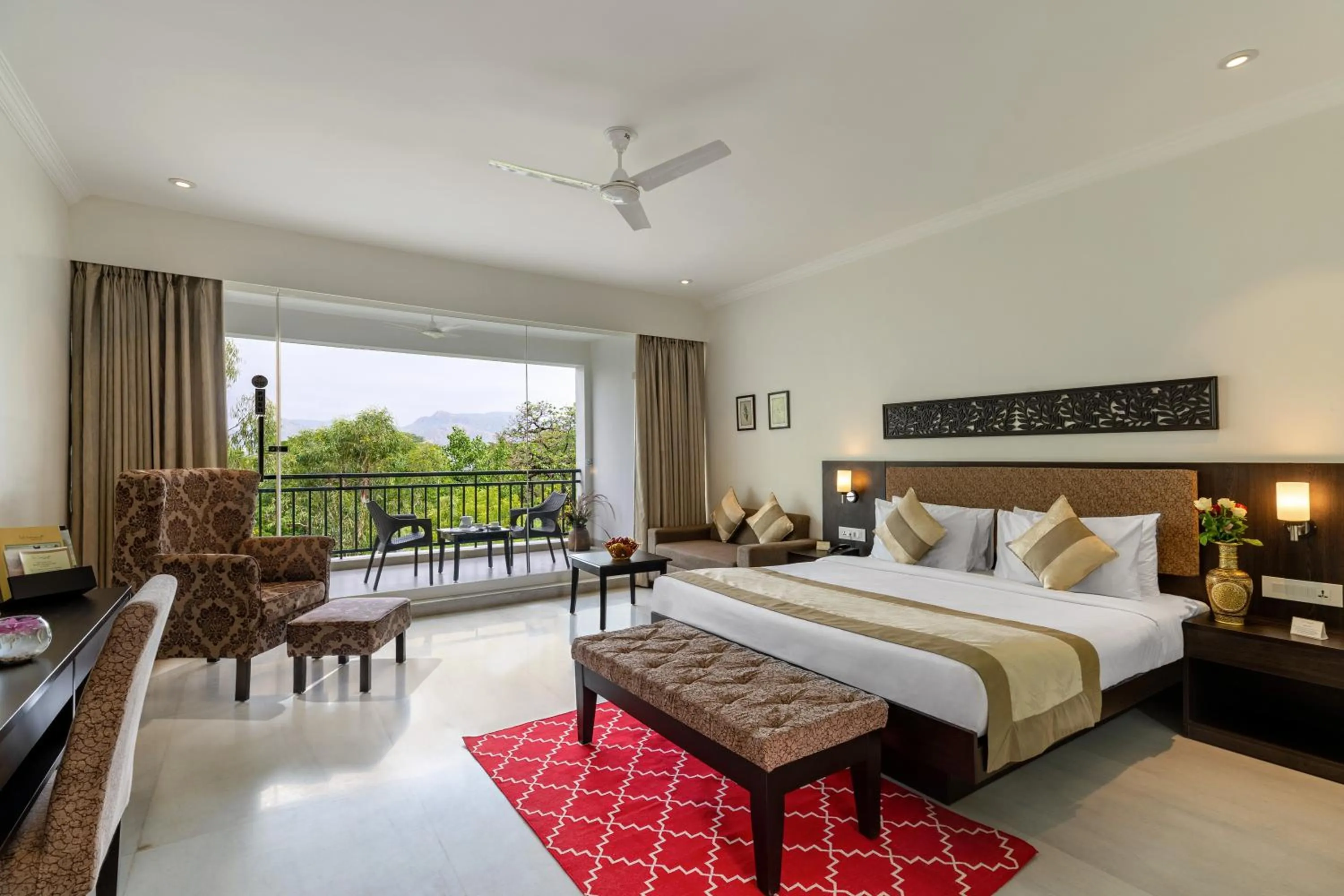 Bed in TatSaraasa Resort & Spa, Udaipur