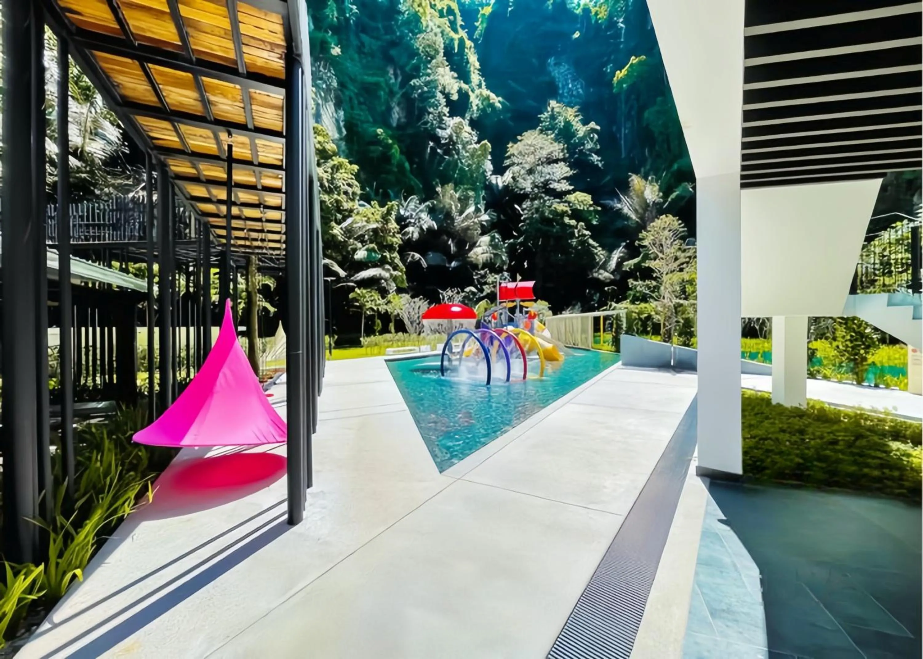Garden view in The Cove Hillside Residence Ipoh