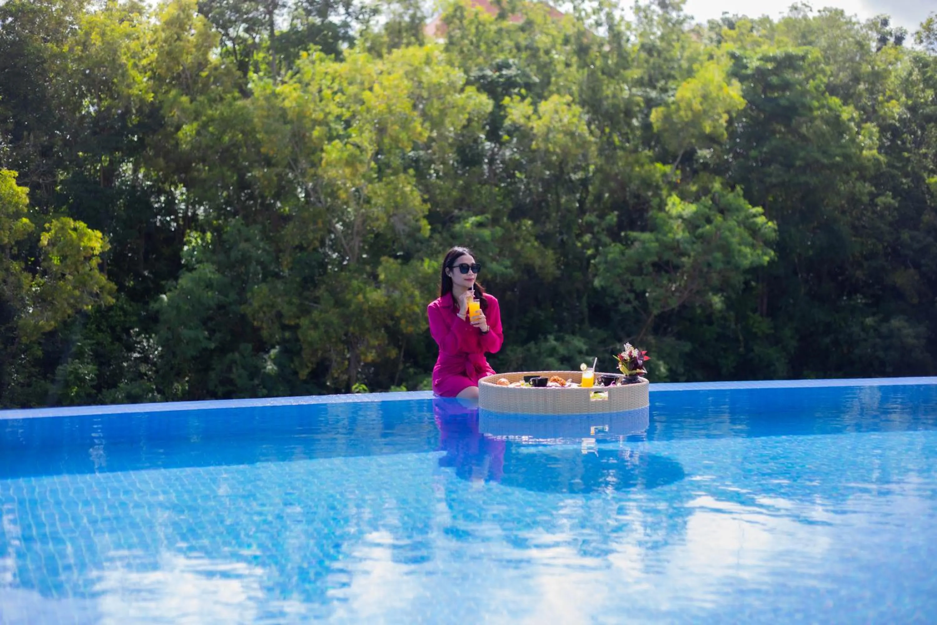 Pool view in The Sterling Villas