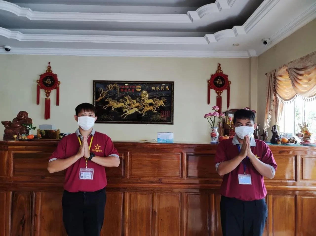 Lobby or reception in Golden Star Inn