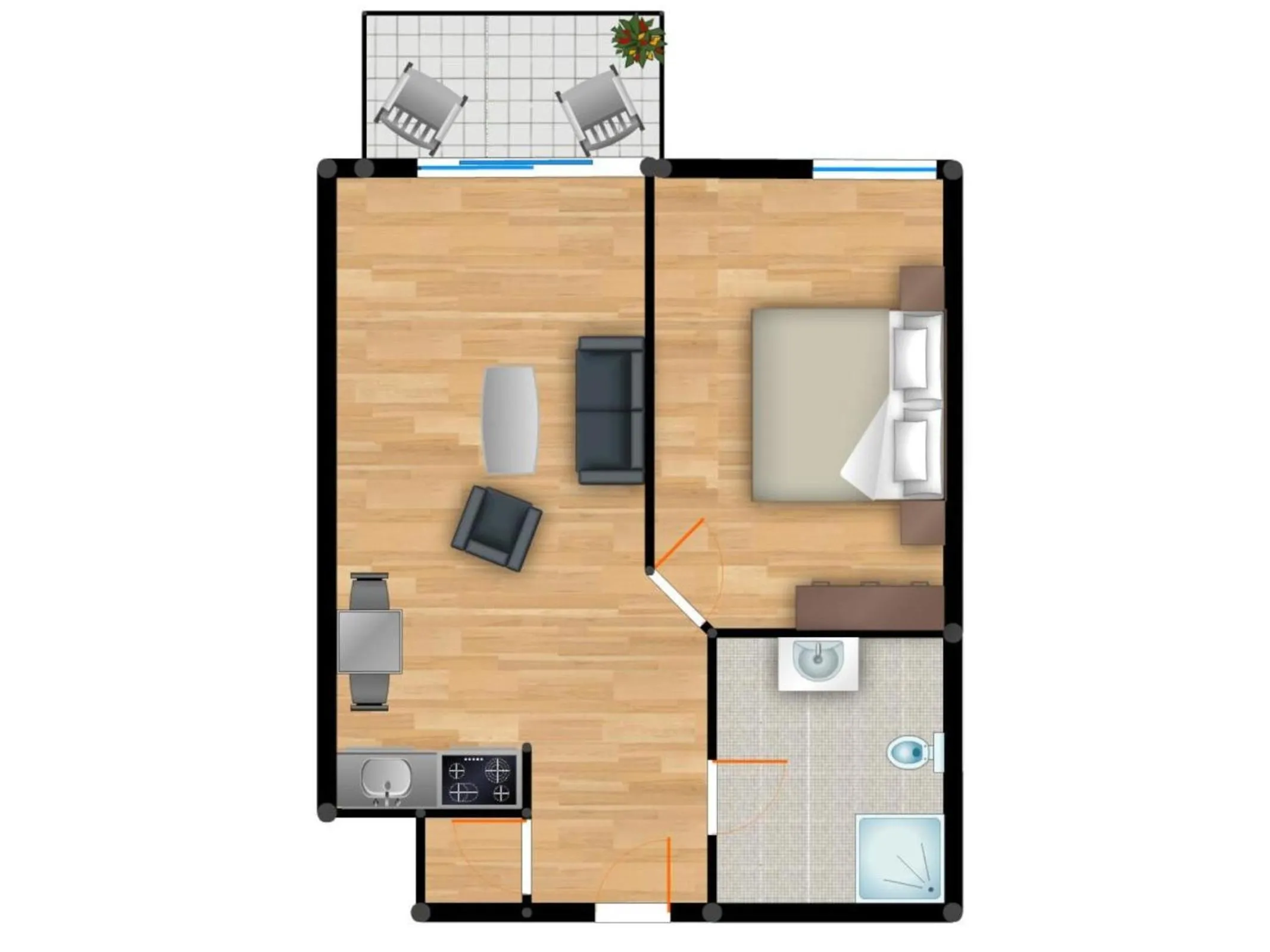 Apartment Residenz am Balmer See Wohnung 44 mit Wellnessbereich