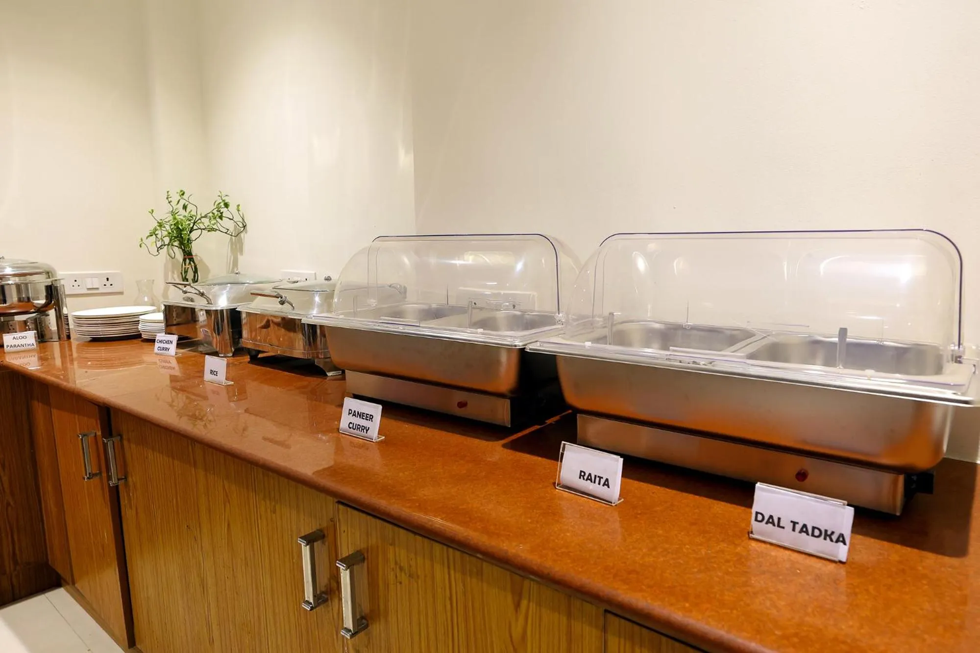 Buffet breakfast in Denver Paragon Suites Delhi Airport