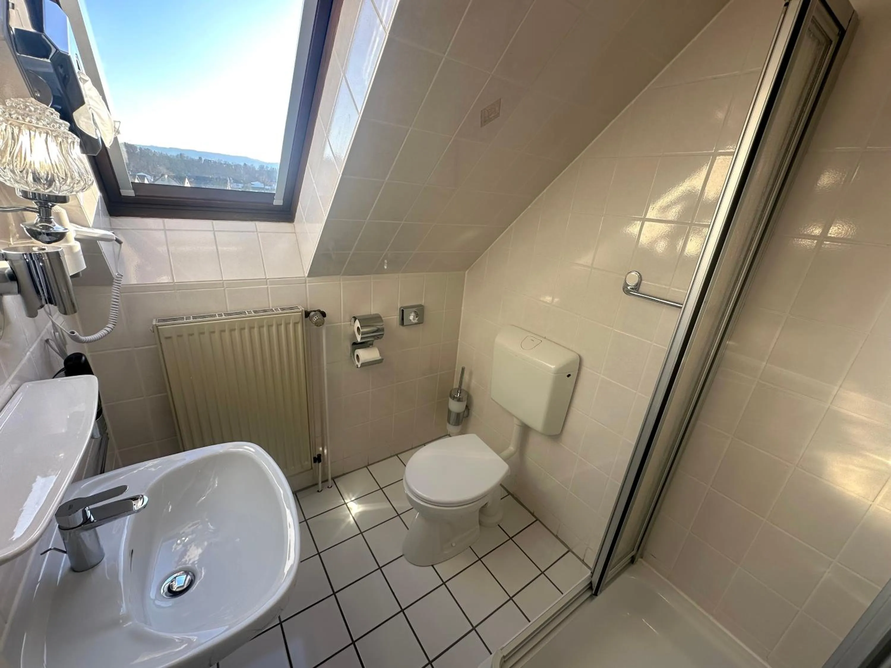 Shower in Gästehaus am Harz - Monteurzimmer mit Hotelstandard