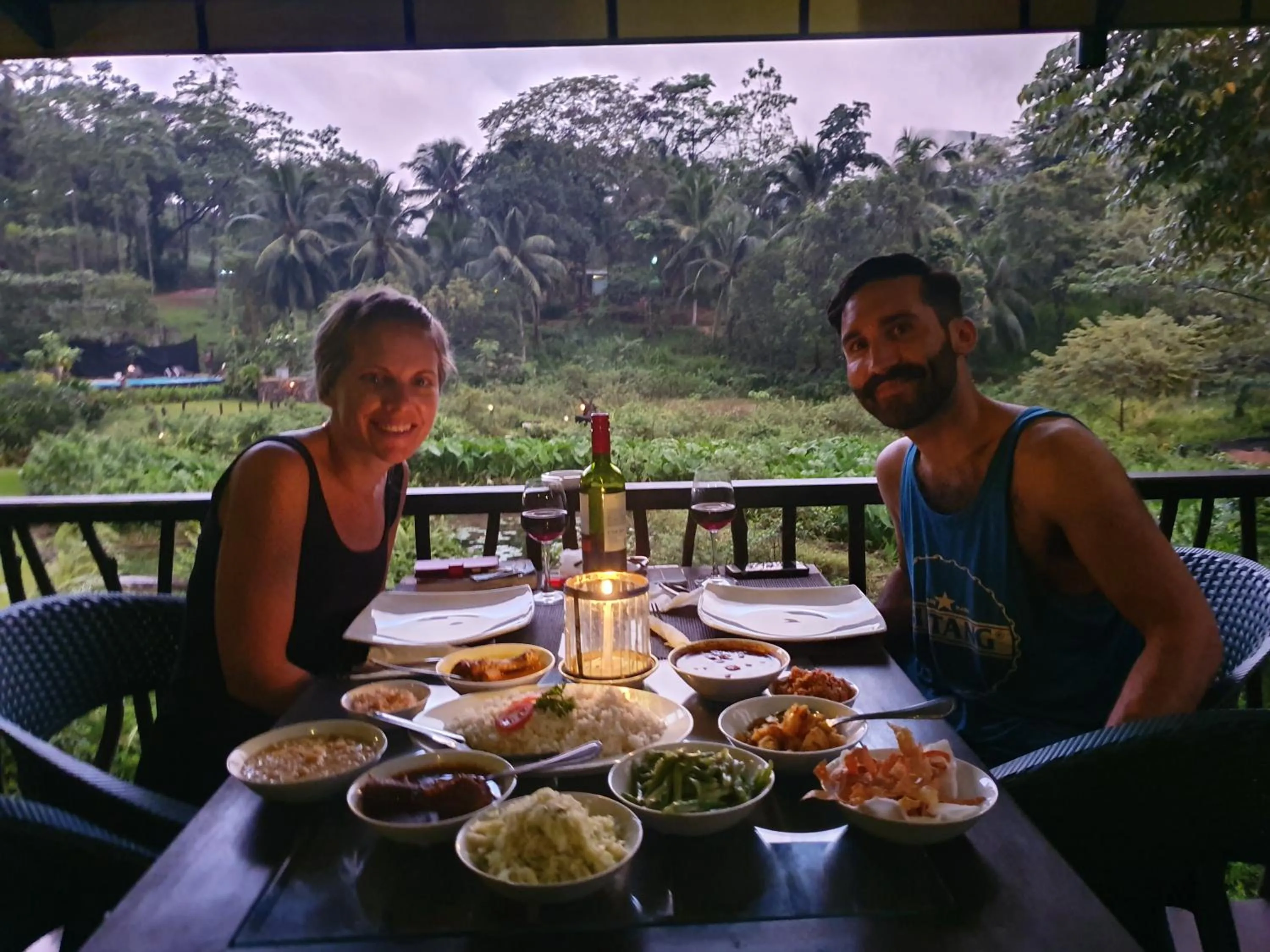 Dining area in Sinharaja Forest Edge