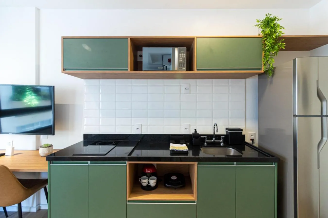 Kitchen or kitchenette in 360 Athos Paraiso