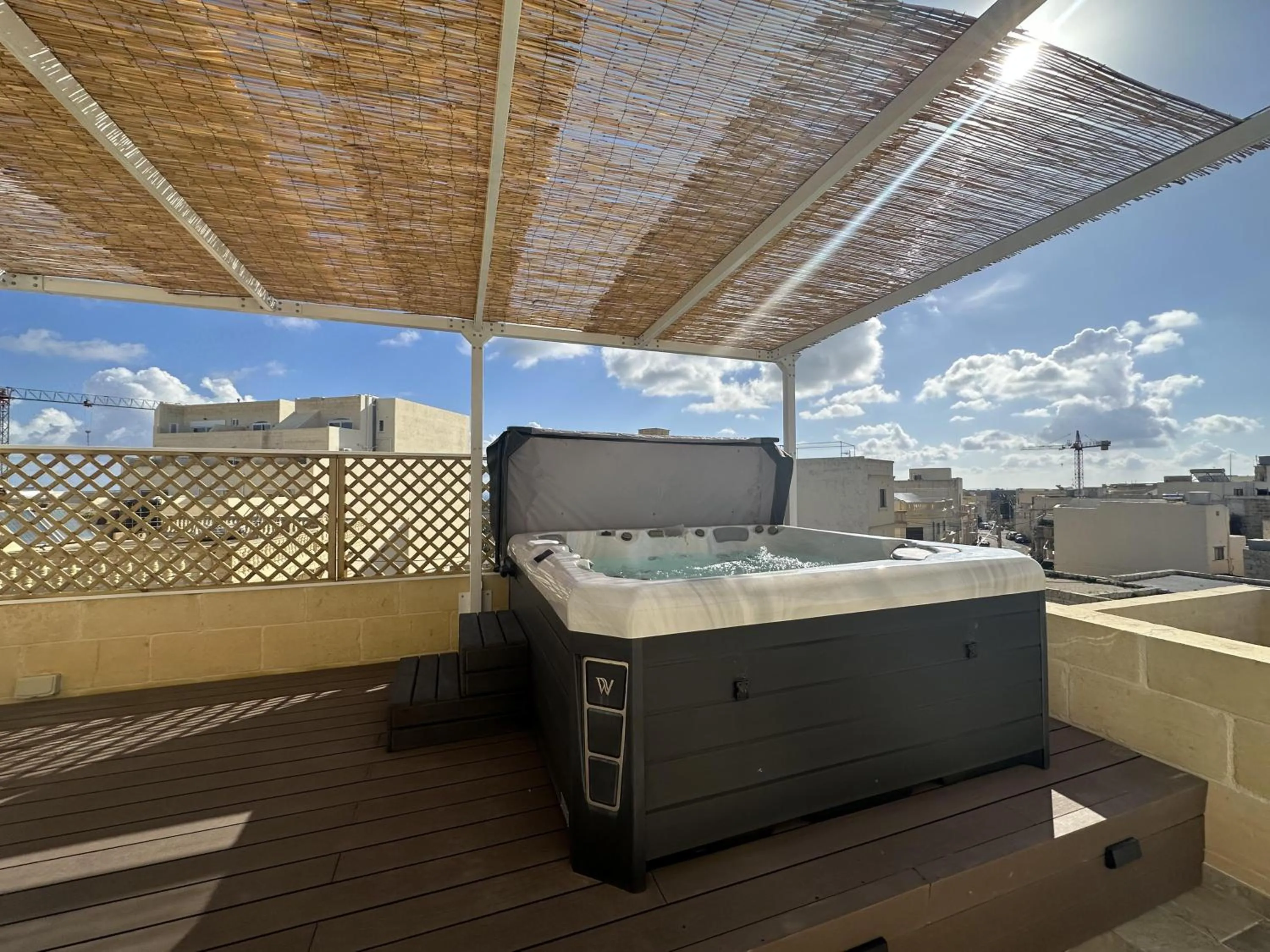 Hot Tub in Ta' Pinu Spa Suite - Luxury Heritage Living