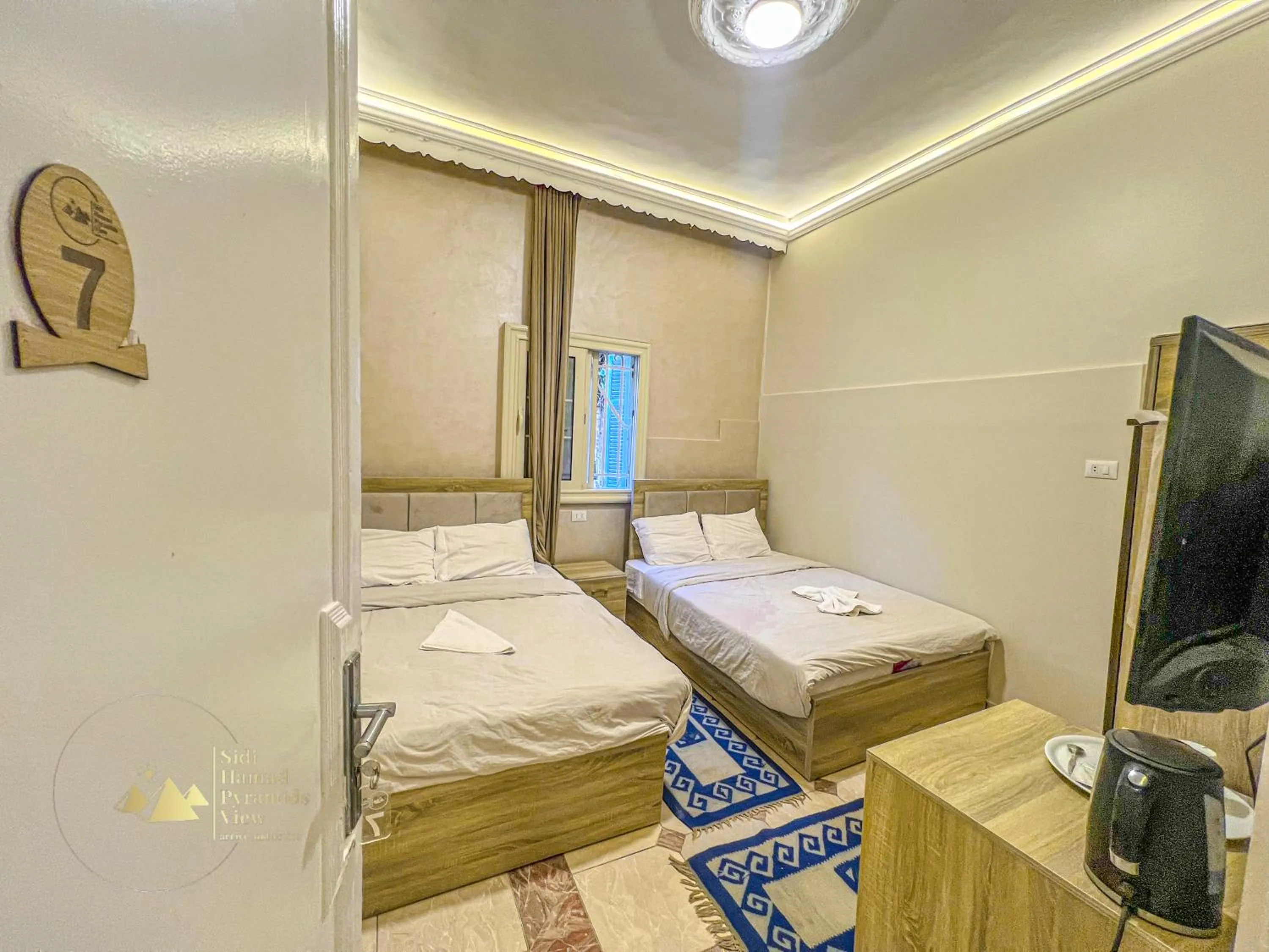 Bed in Sidi Hamad Pyramids View