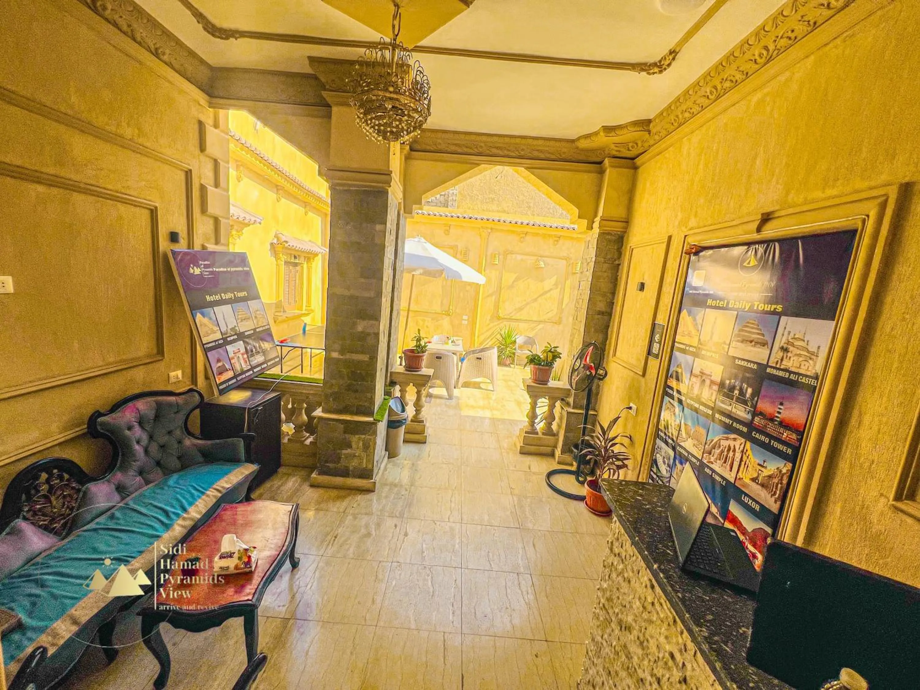 Lobby or reception in Sidi Hamad Pyramids View