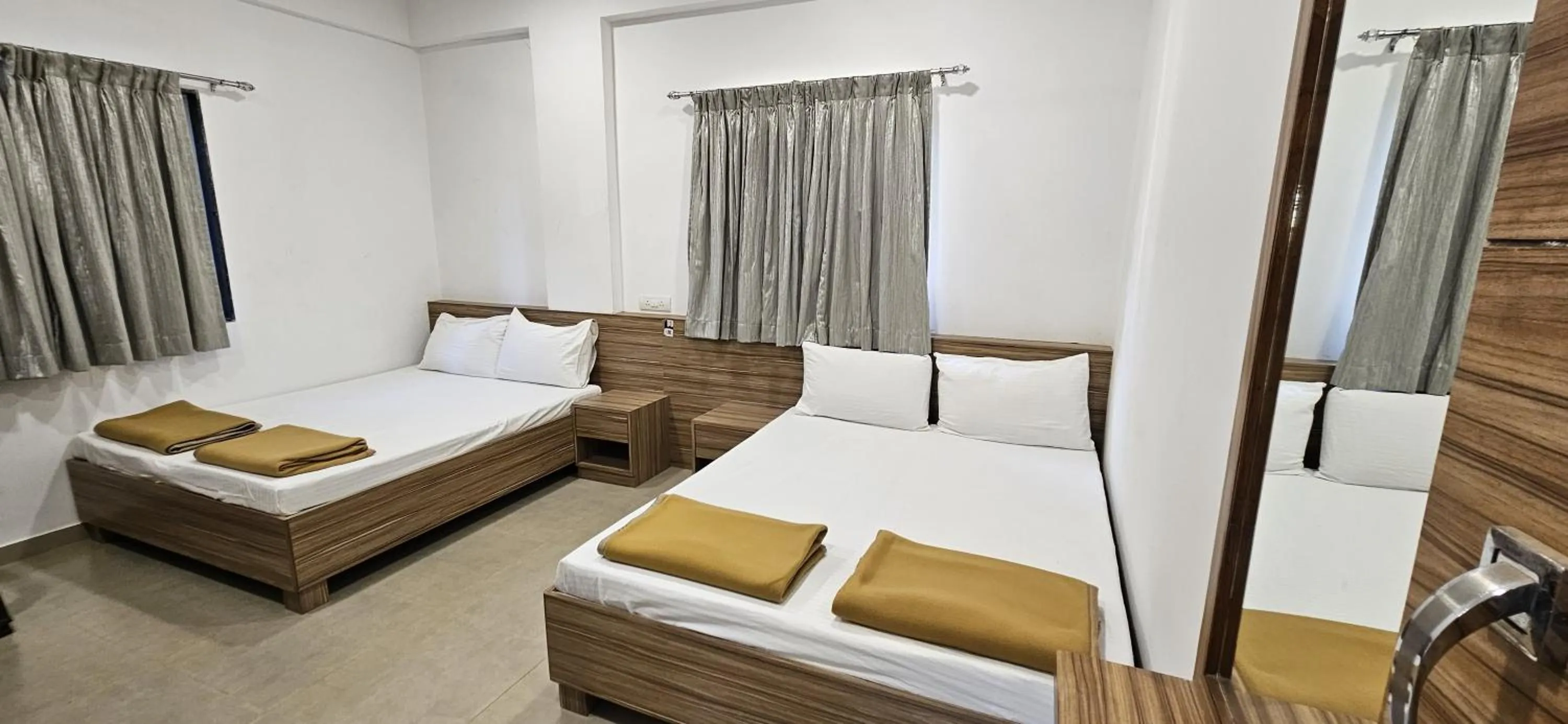 Photo of the whole room, Bed in Hotel Suryaprabha- Near Diveagar Beach