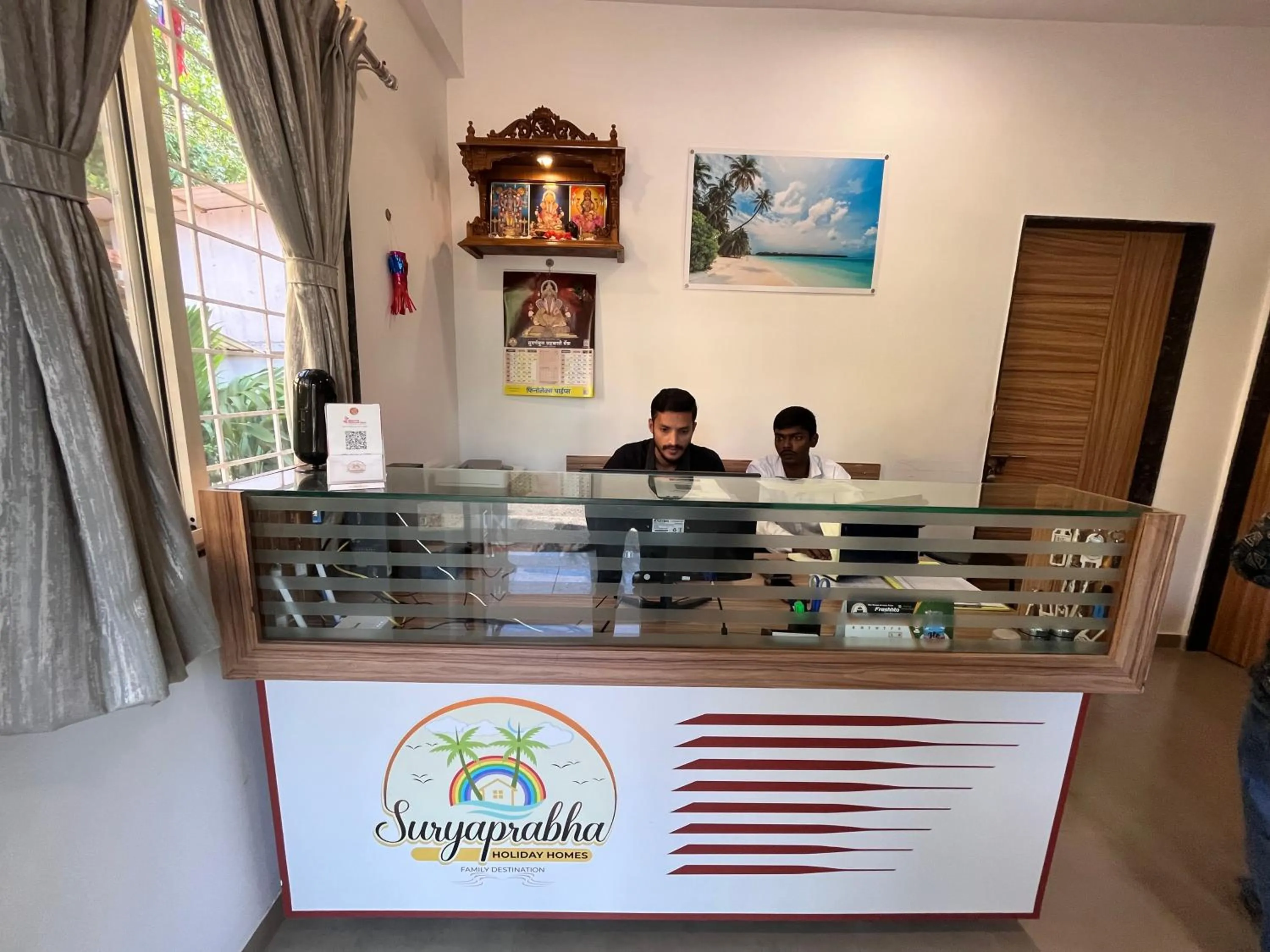 Lobby or reception in Hotel Suryaprabha- Near Diveagar Beach