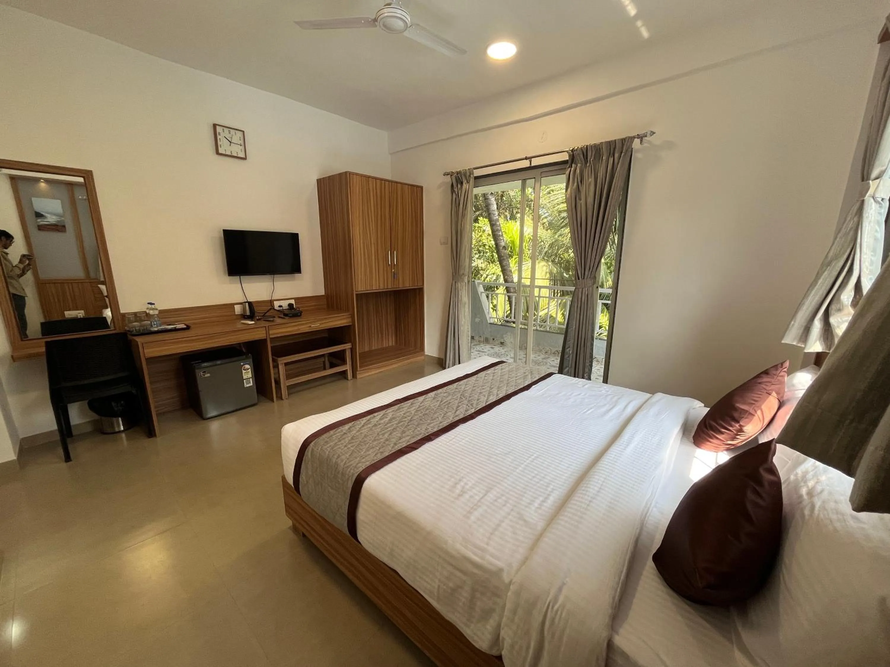 Photo of the whole room, Bed in Hotel Suryaprabha- Near Diveagar Beach