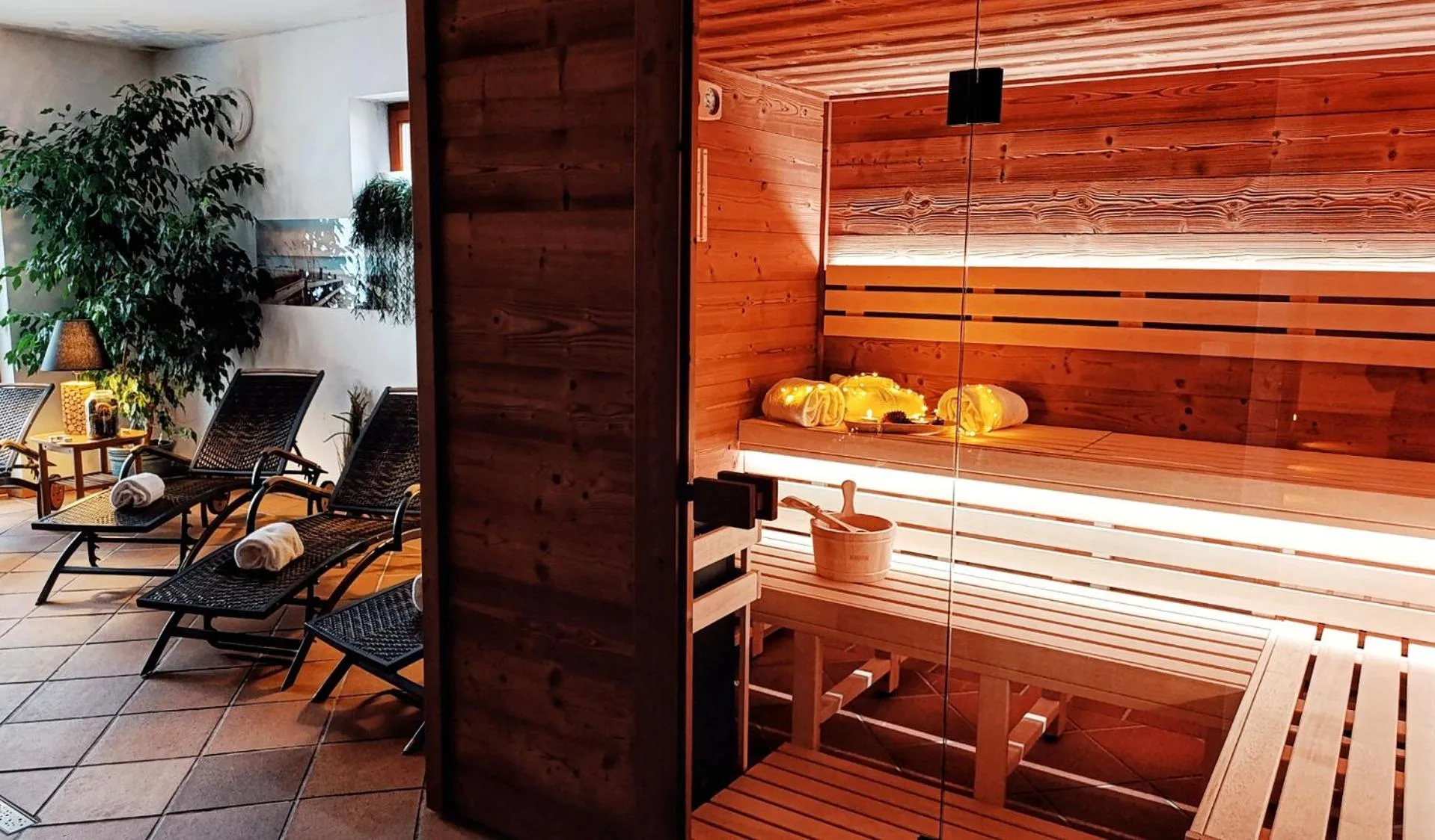 Sauna in Wellness hotel & minipivovar Kněžínek