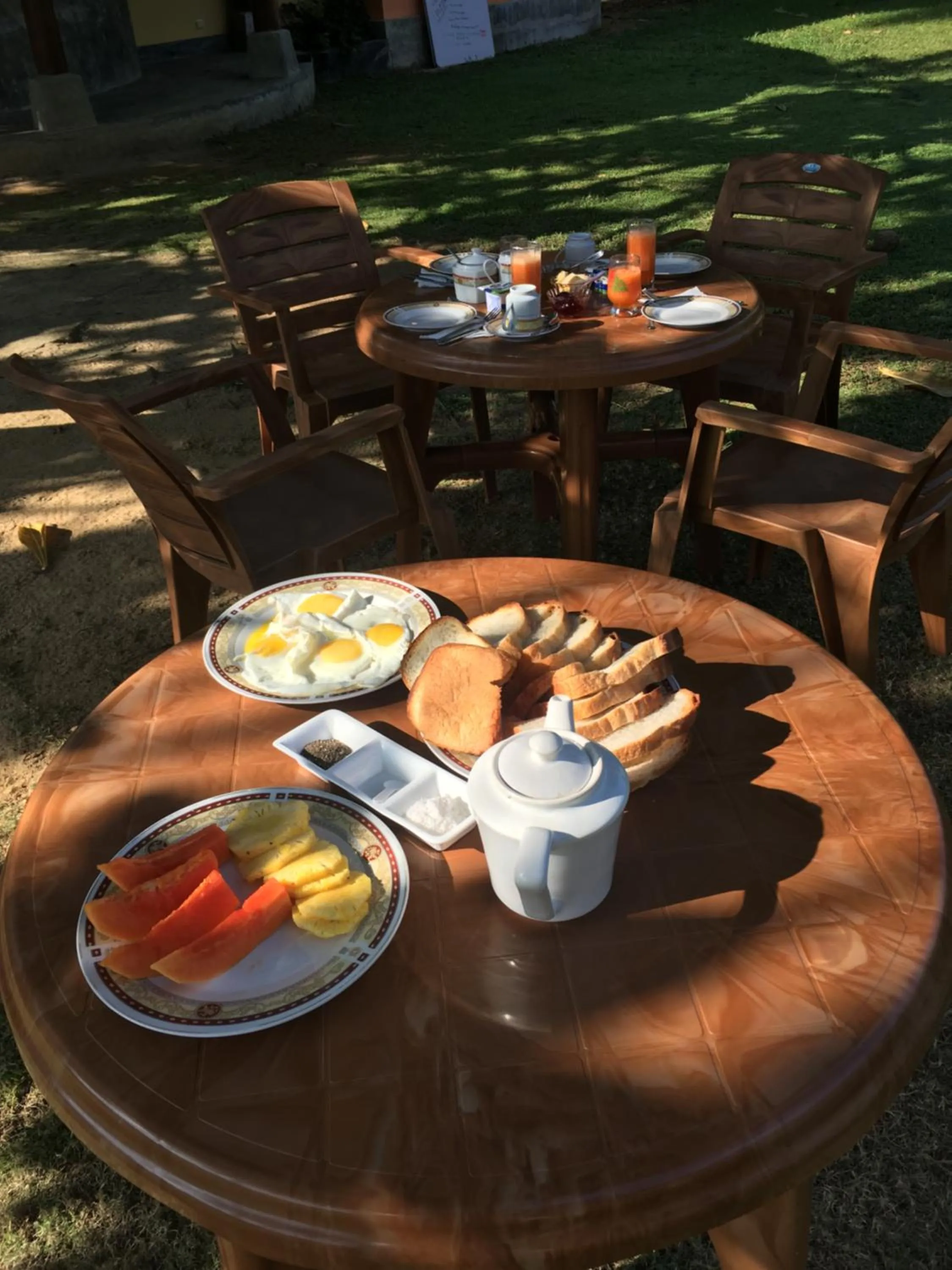 Continental breakfast in Raja Beach Hotel
