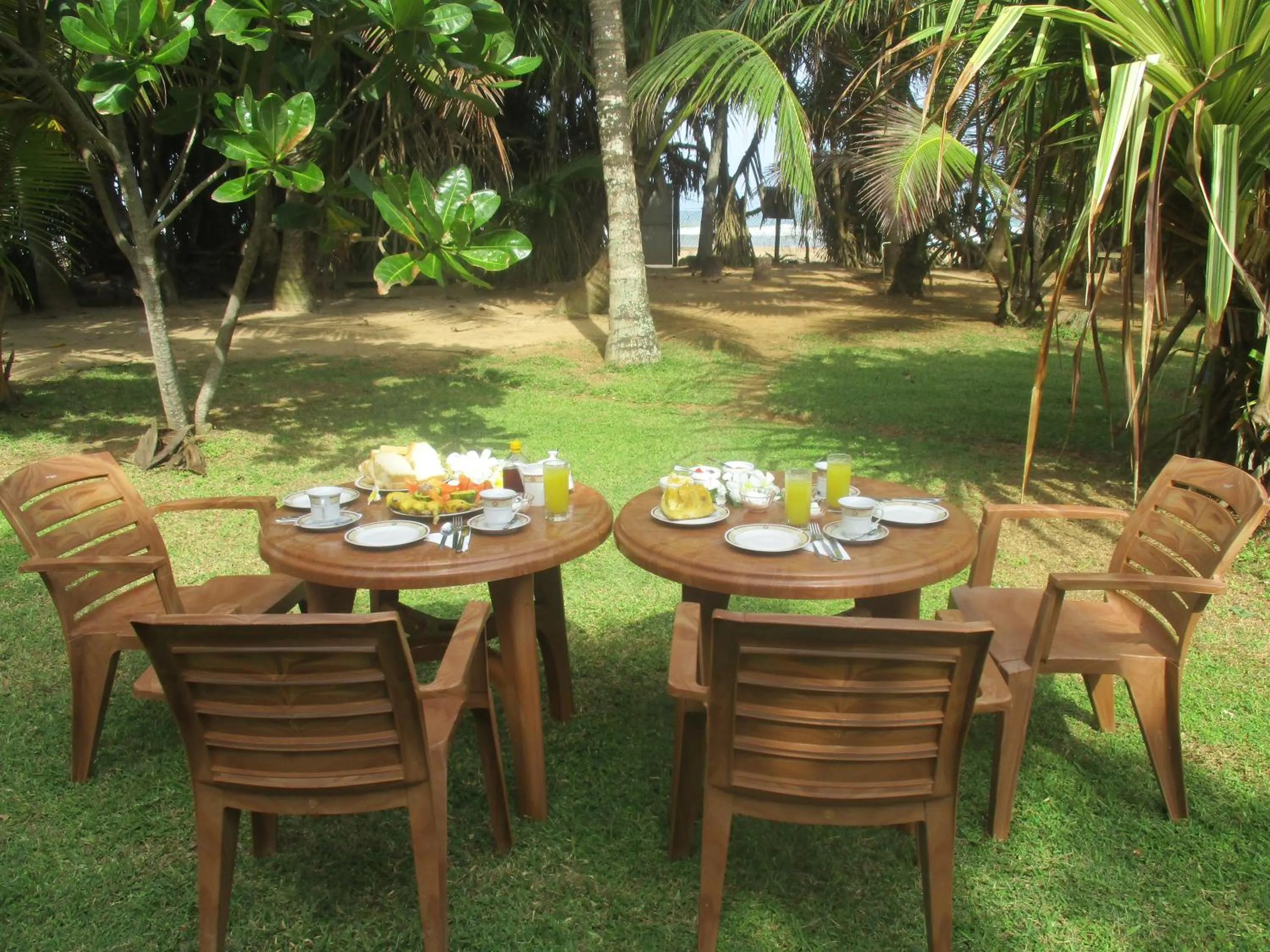 Continental breakfast in Raja Beach Hotel