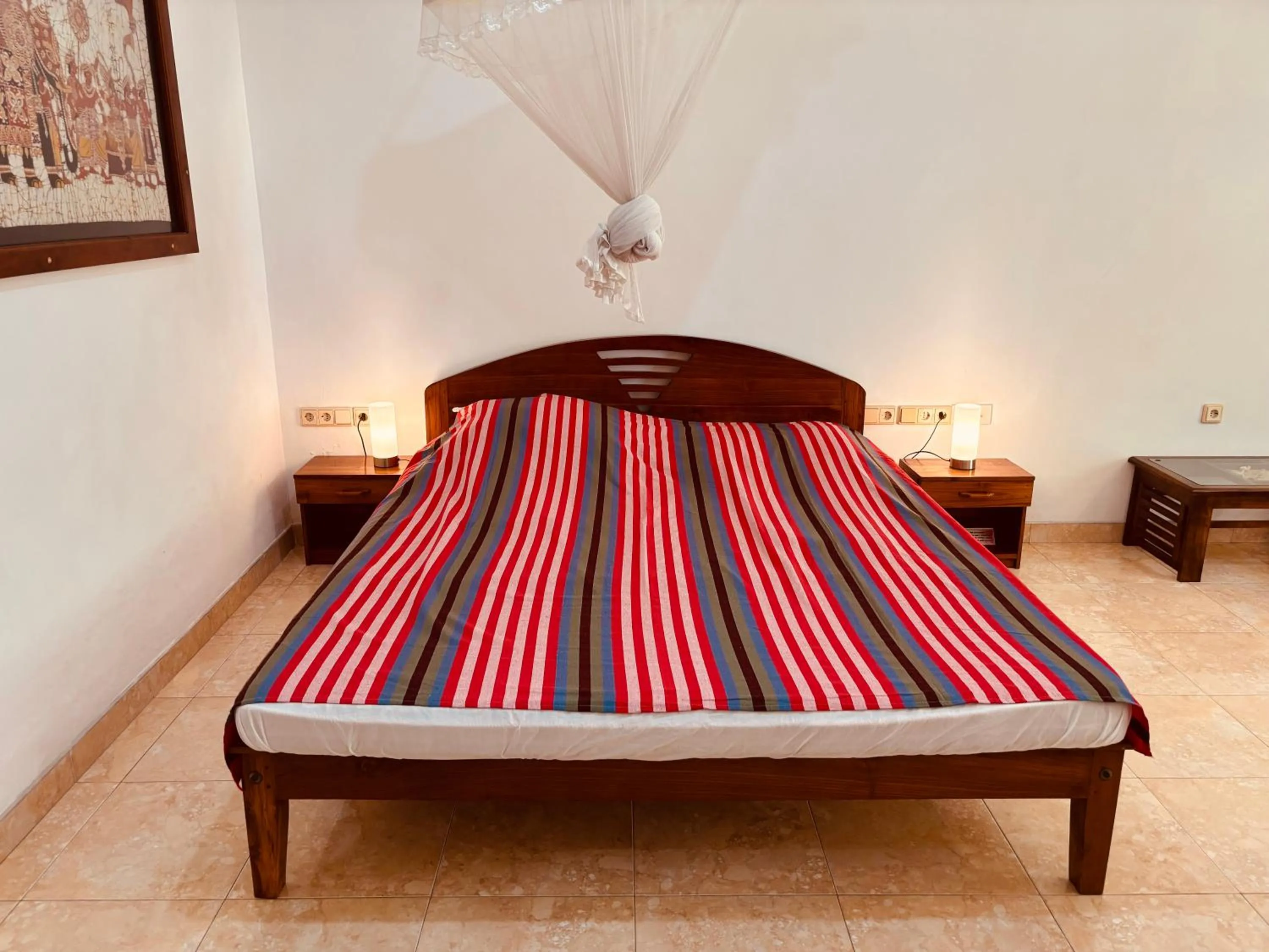 Decorative detail, Bed in Raja Beach Hotel