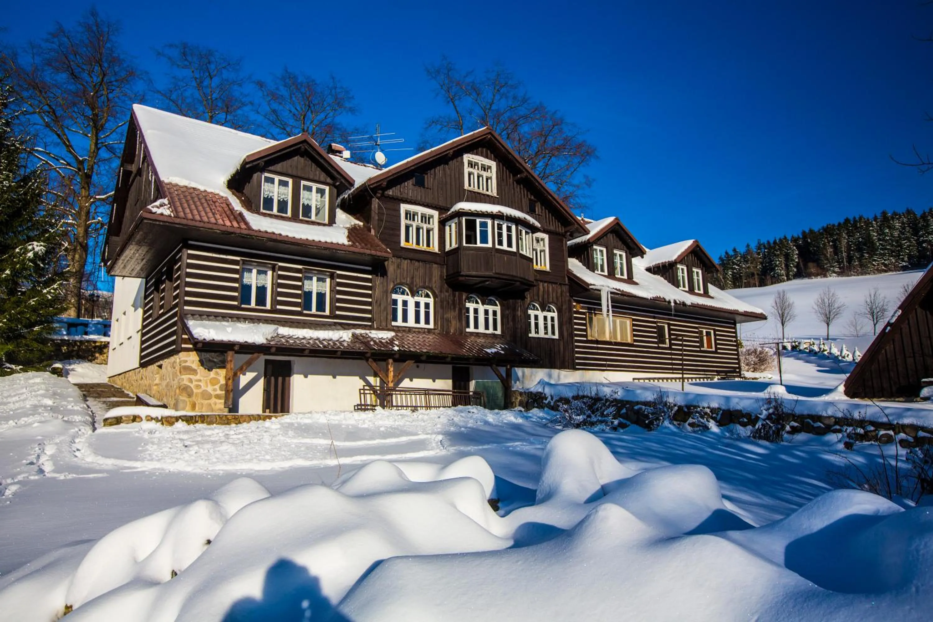 Facade/entrance in Chata Pod lipami