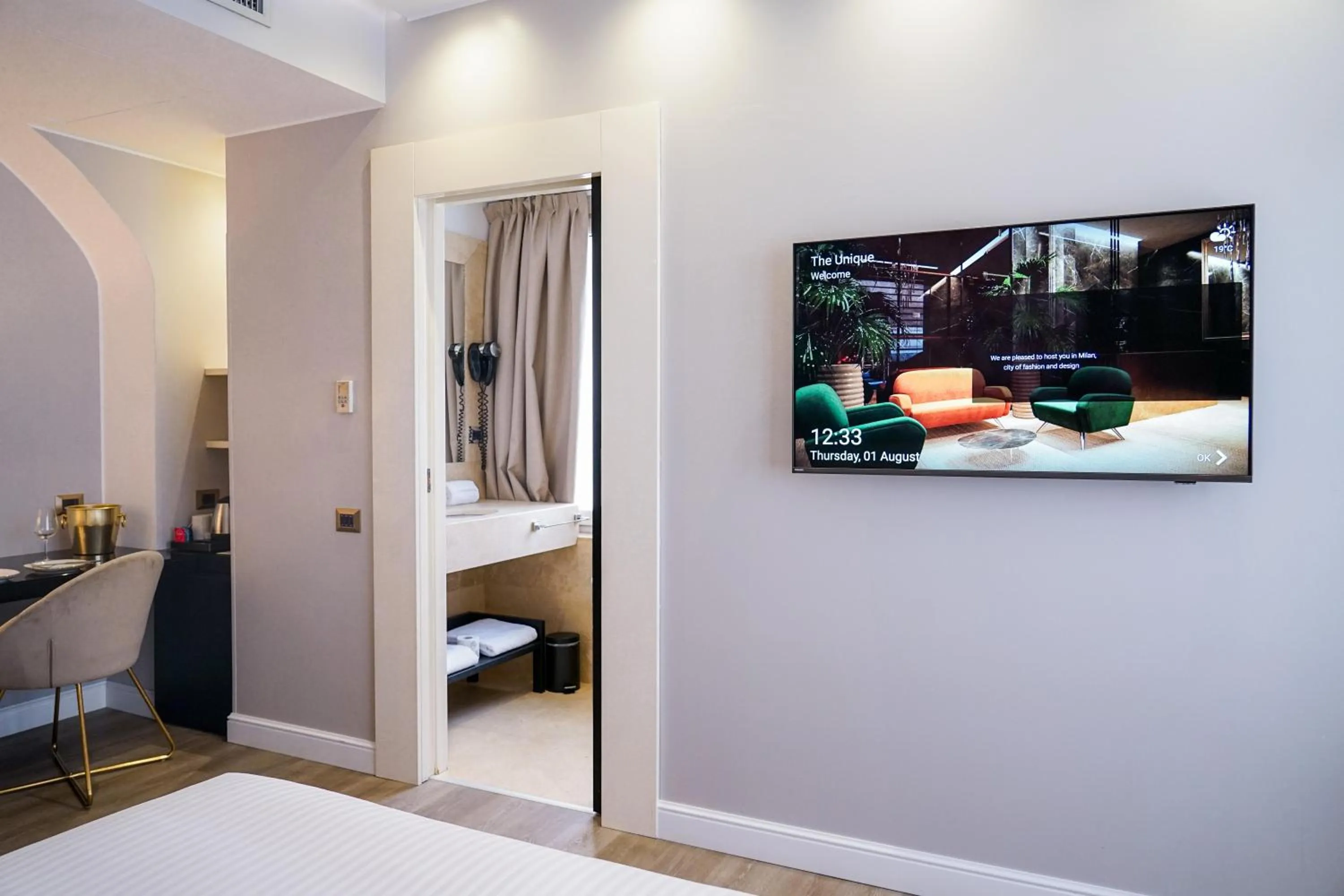 Bed in The Unique Hotel