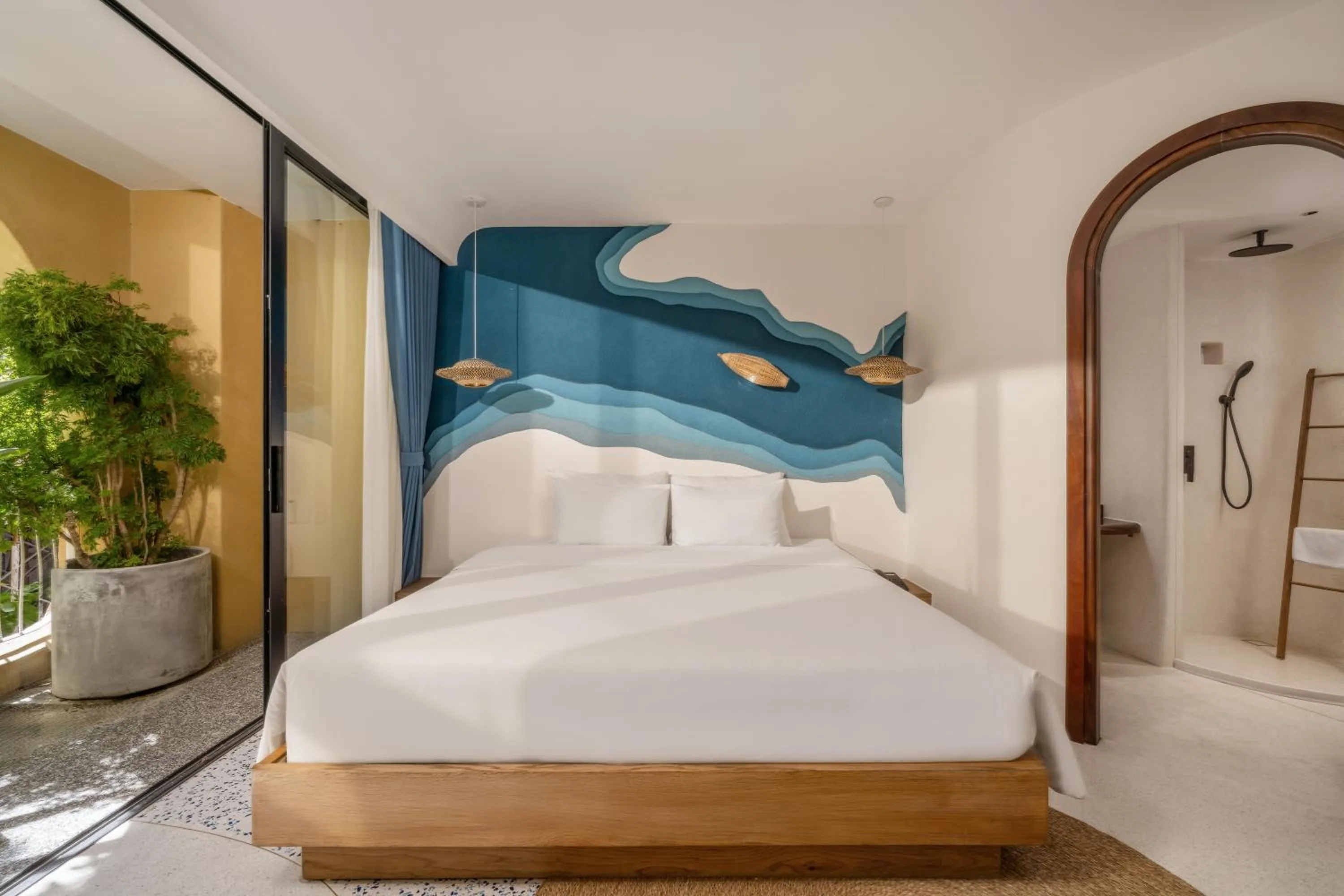 View (from property/room), Bed in Saha Casa Boutique Hotel Da Nang