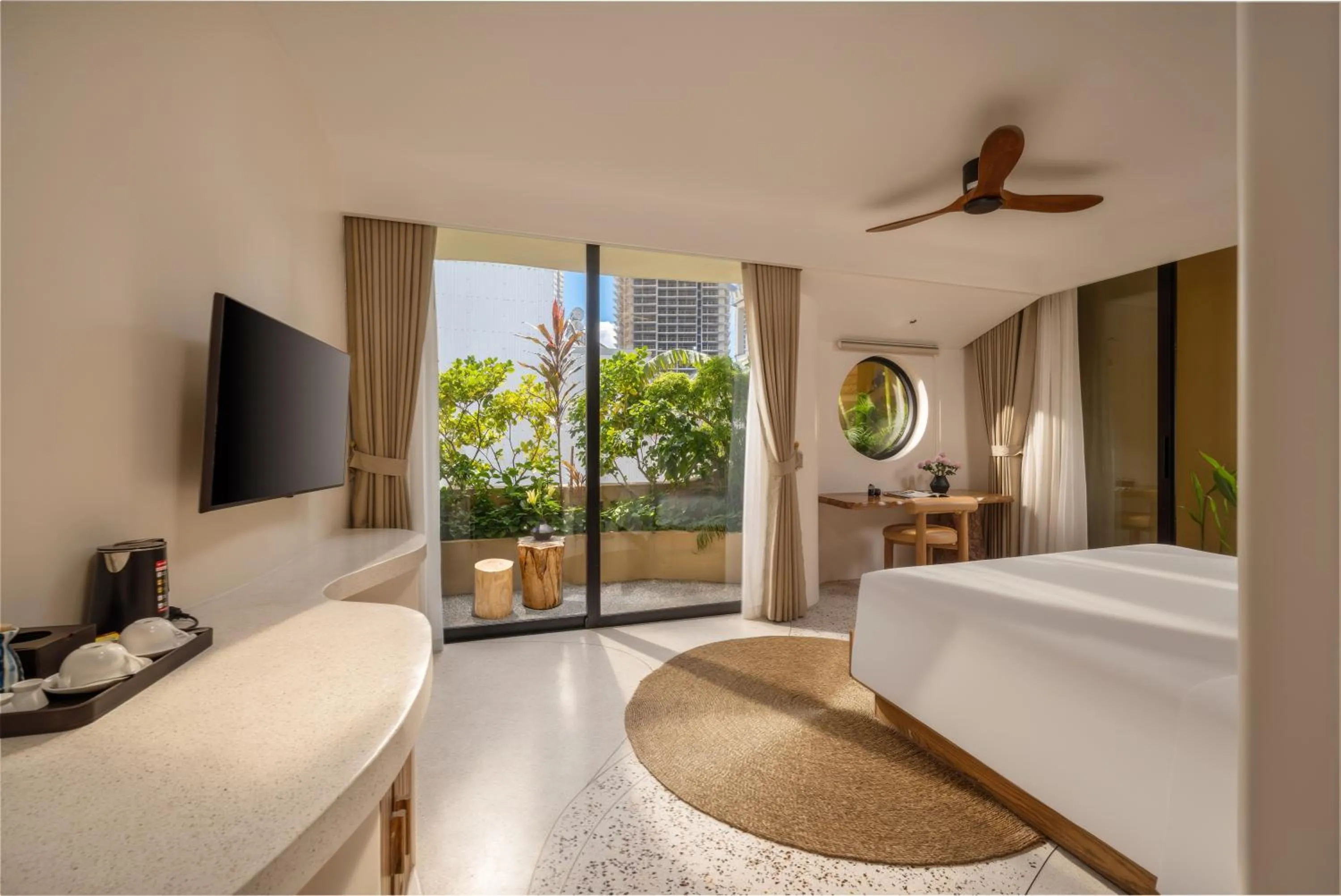 View (from property/room), Bed in Saha Casa Boutique Hotel Da Nang