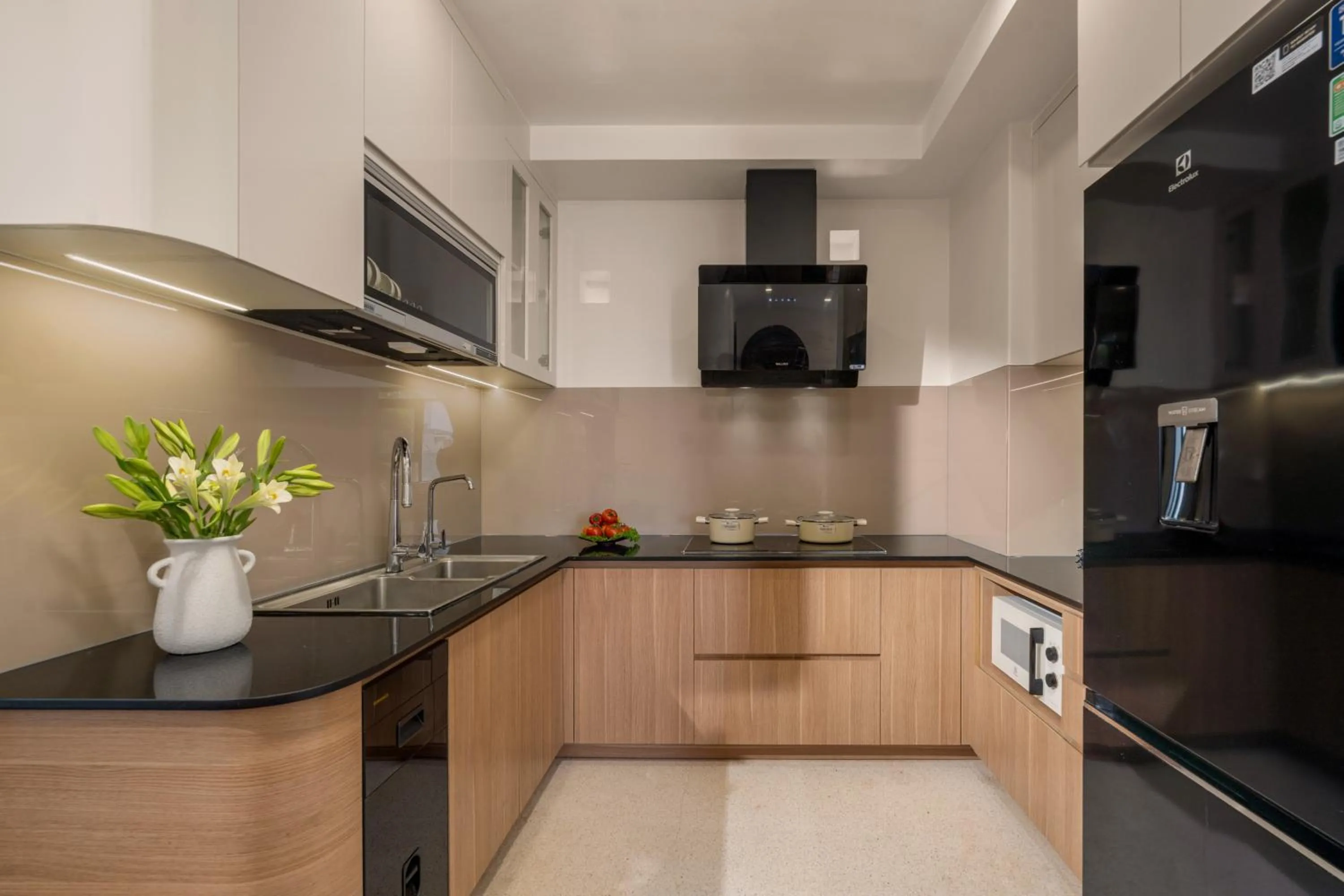 Kitchen or kitchenette in Saha Casa Boutique Hotel Da Nang