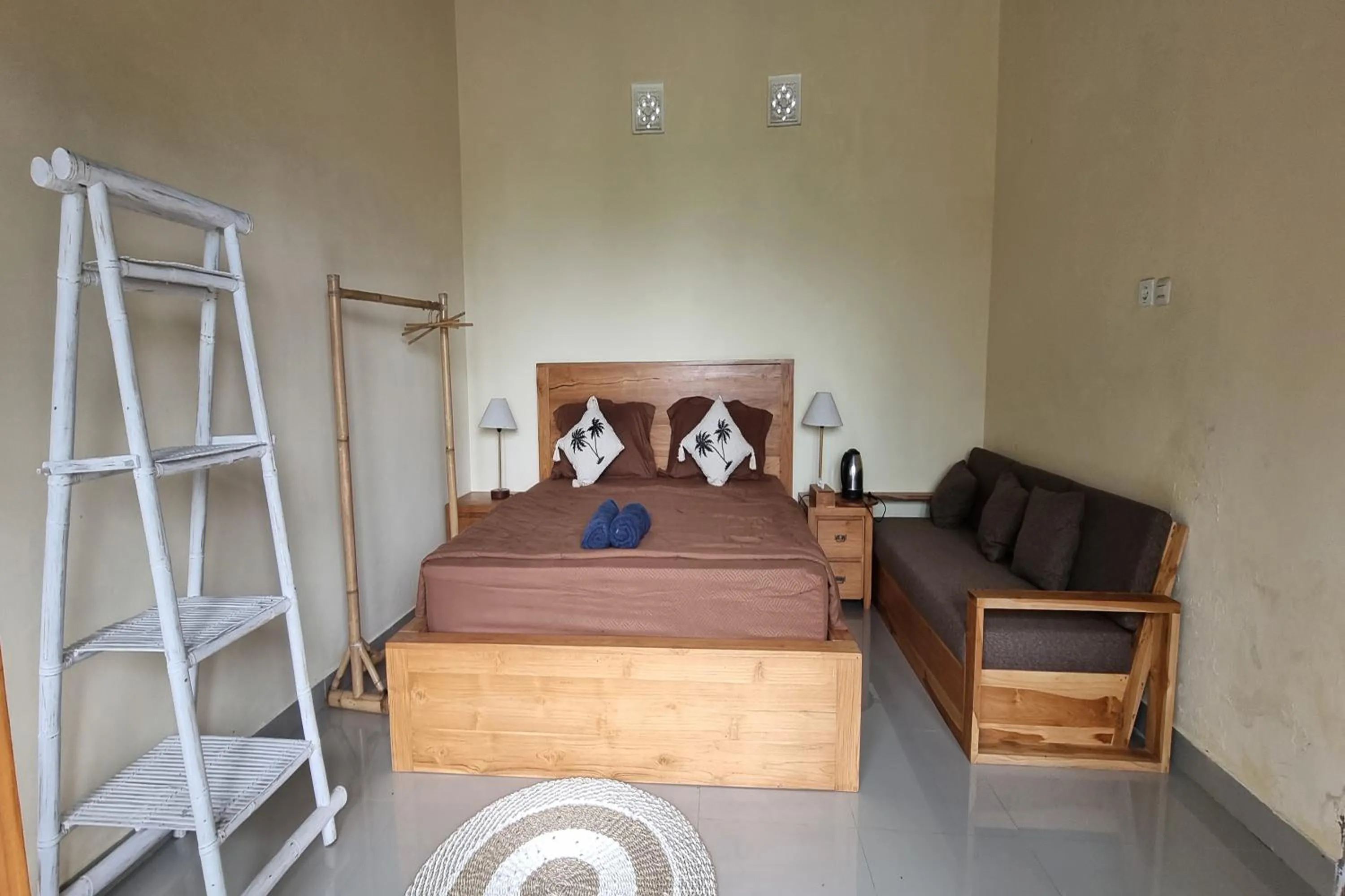 Bed in Onion Garden And Natural Hotspring