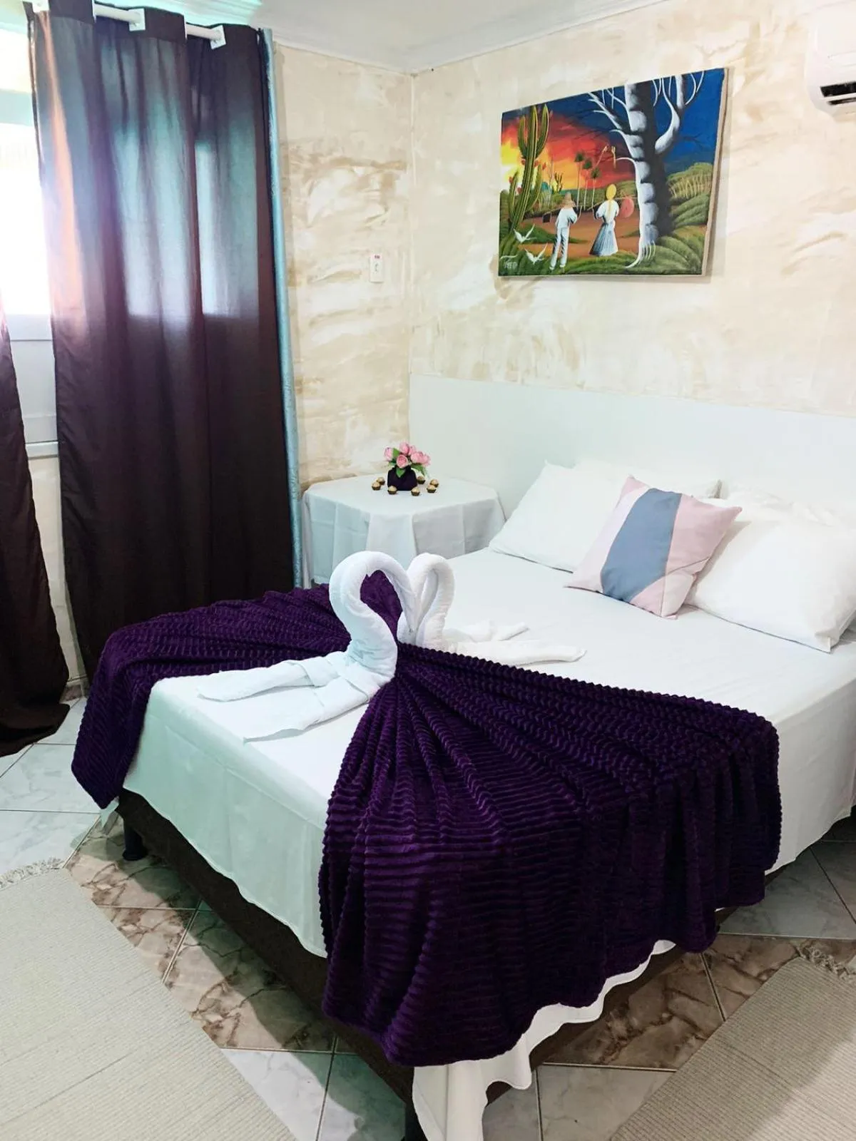 Bed in Pousada Casa Porto