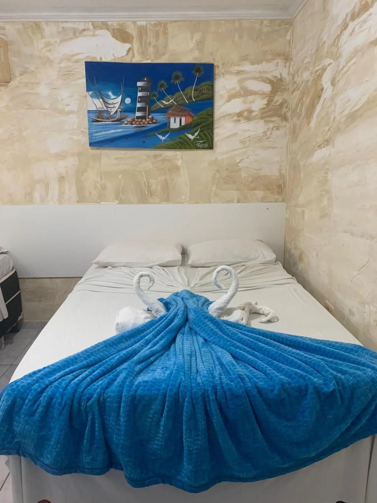 Bed in Pousada Casa Porto