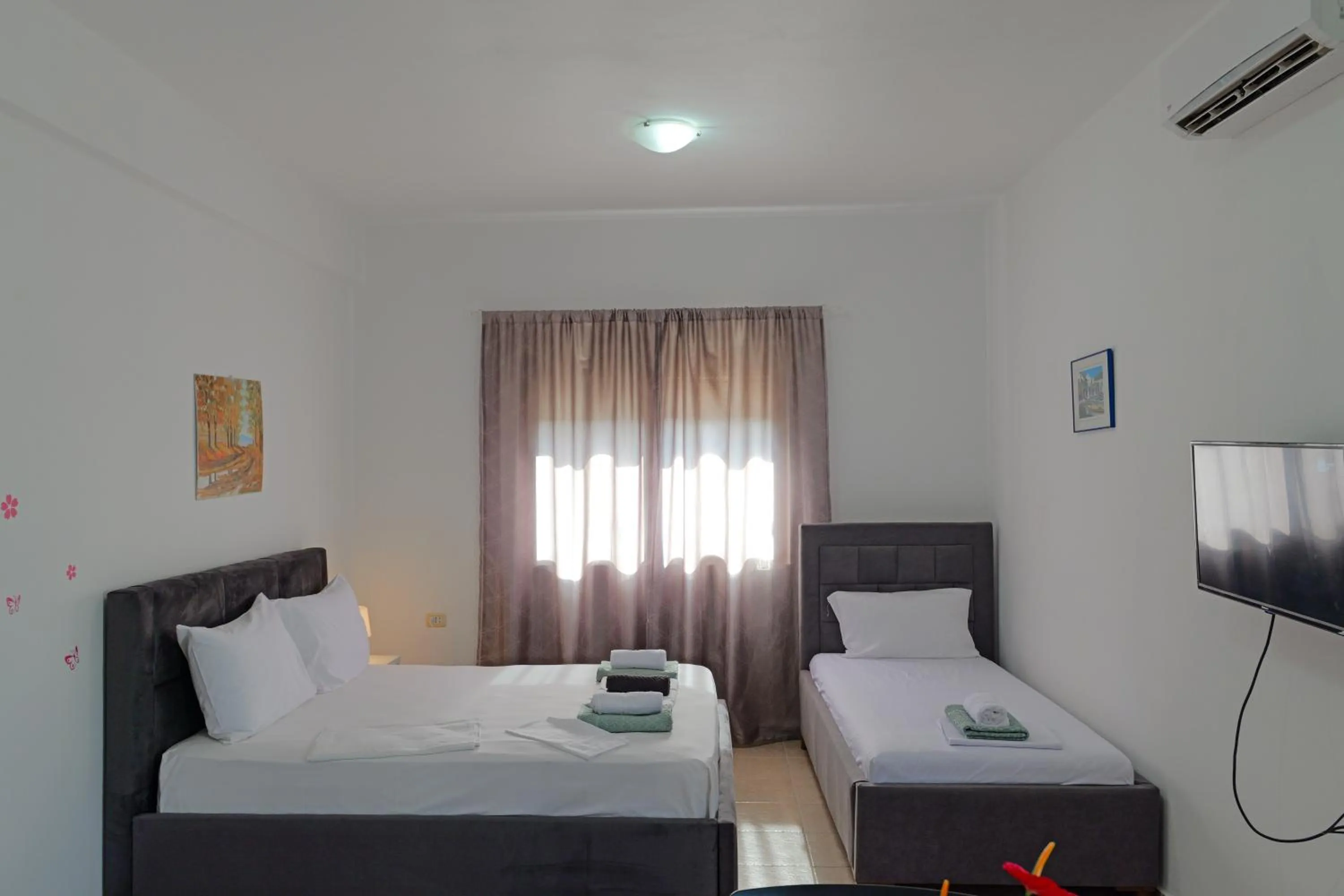 Bedroom, Bed in Central Garden Sofia 1- Free Parking