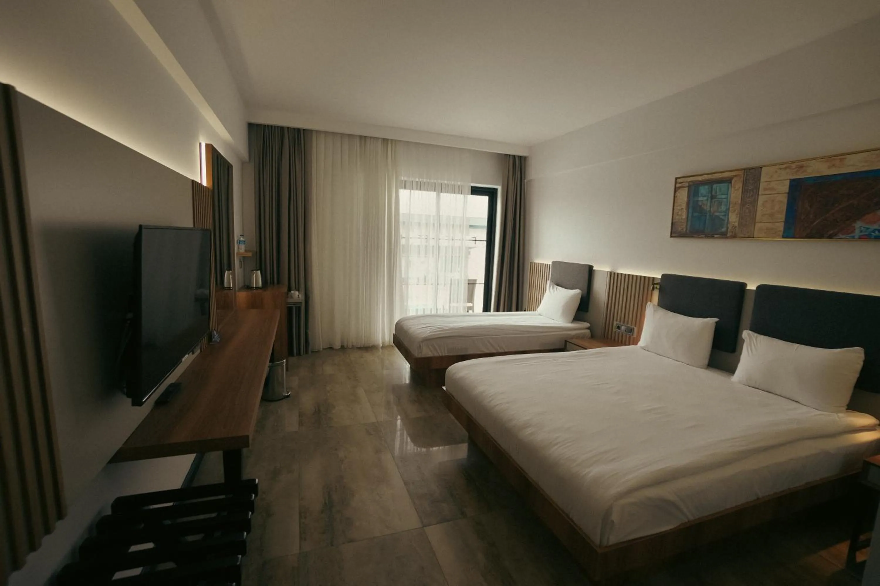 Bed in Pamukkale Kaya Termal Otel