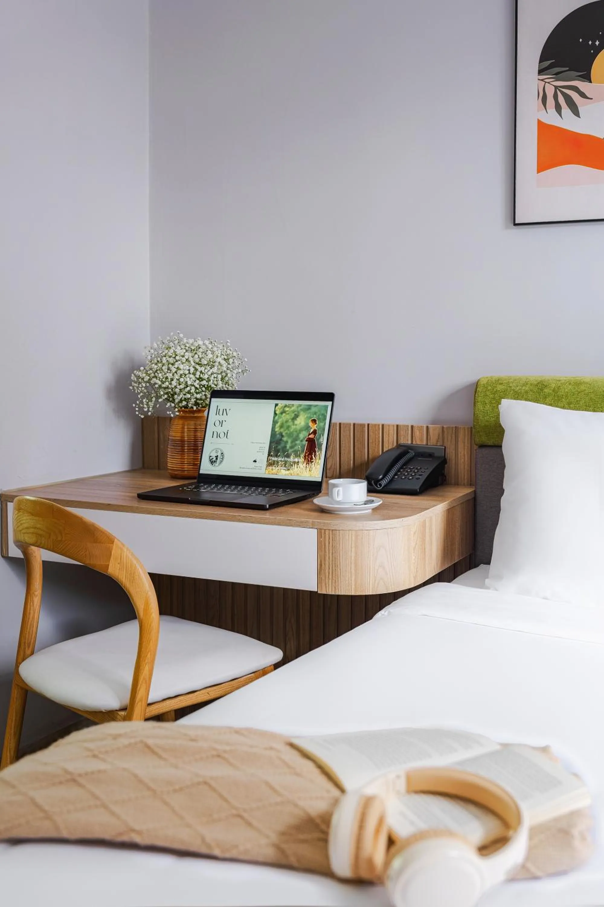 Seating area, Bed in Nature Hotel - Win Happy