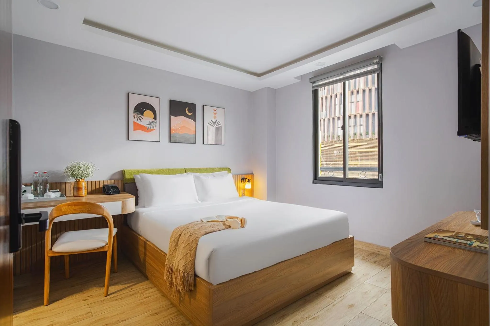 Photo of the whole room, Bed in Nature Hotel - Win Happy