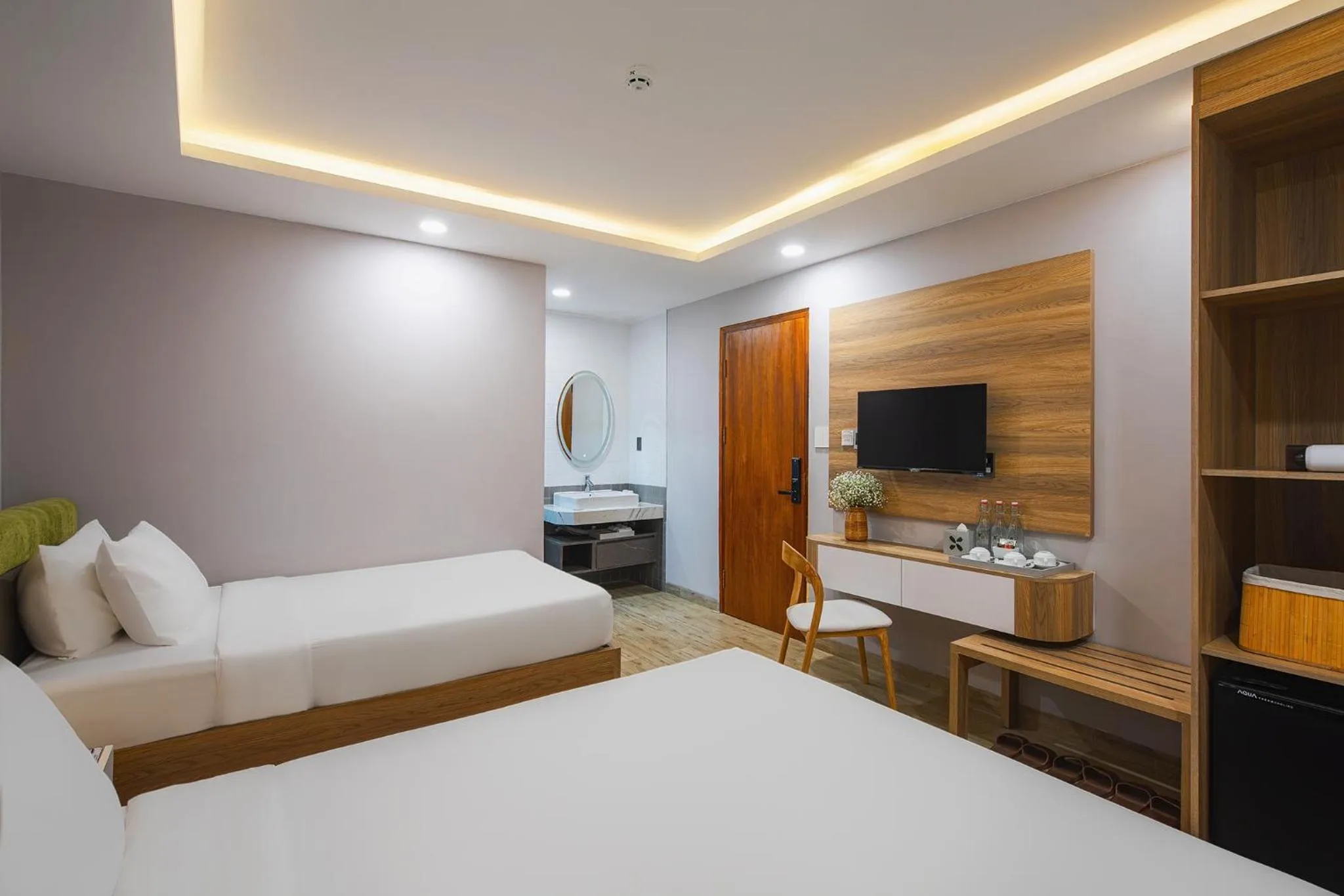 Photo of the whole room, Bed in Nature Hotel - Win Happy