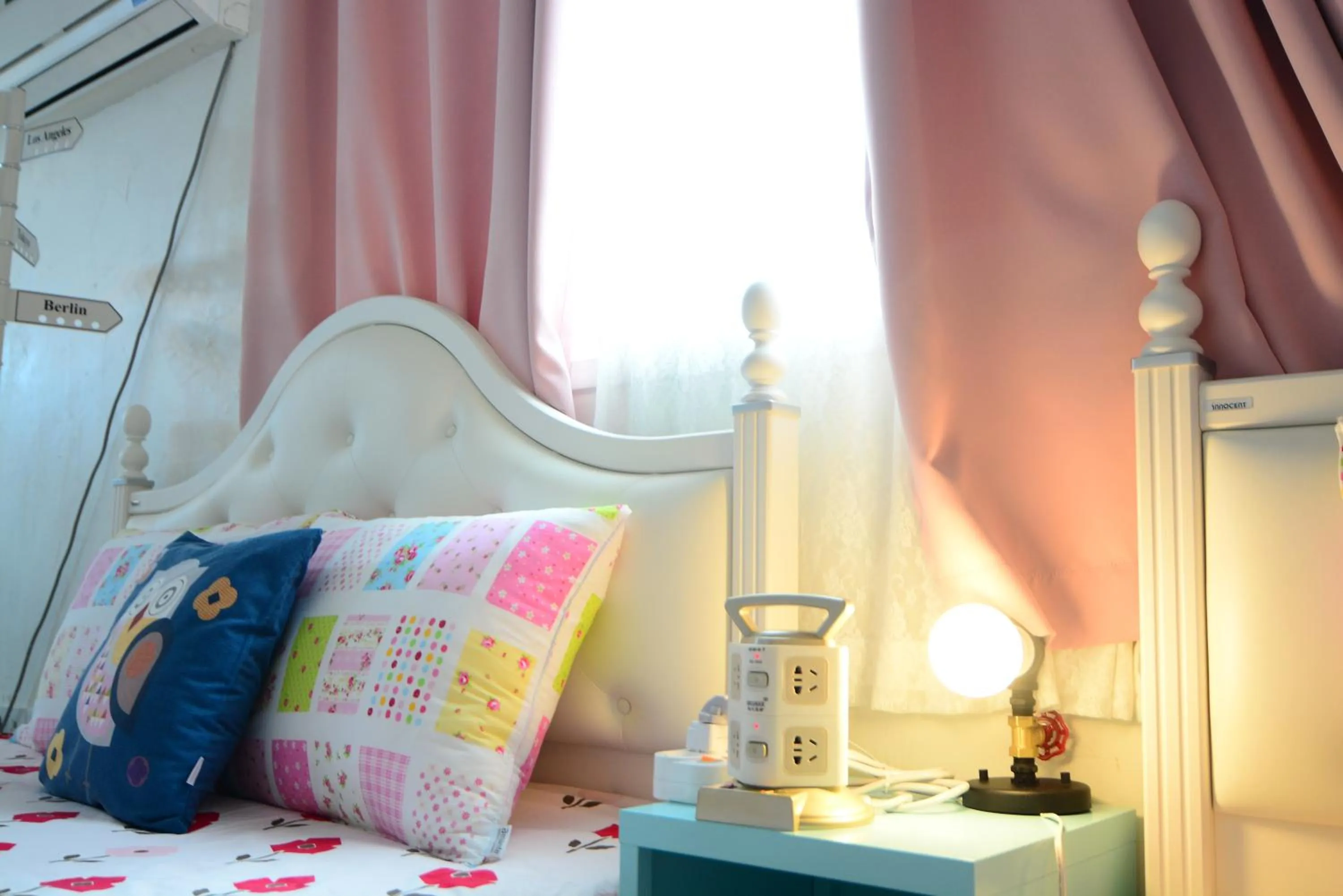 Decorative detail, Bed in Residence Unicorn