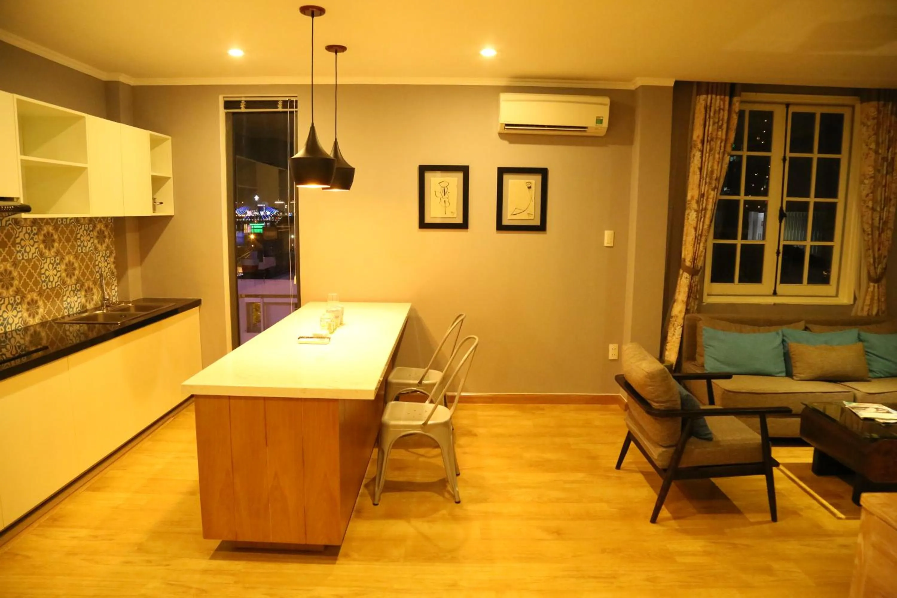 Living room in KaKa Hotel Han River