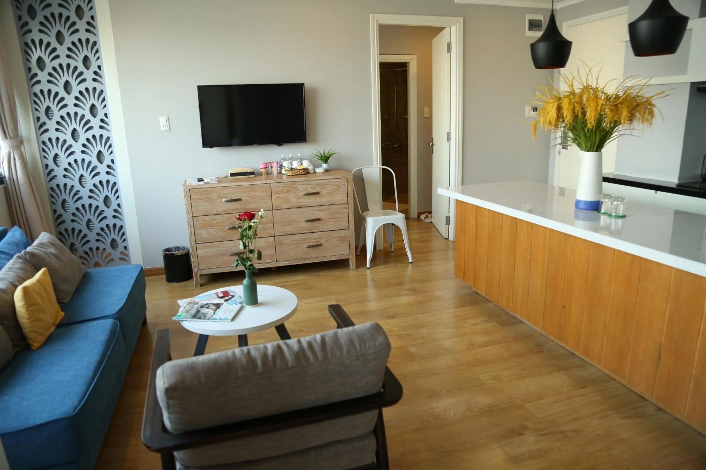 Living room in KaKa Hotel Han River