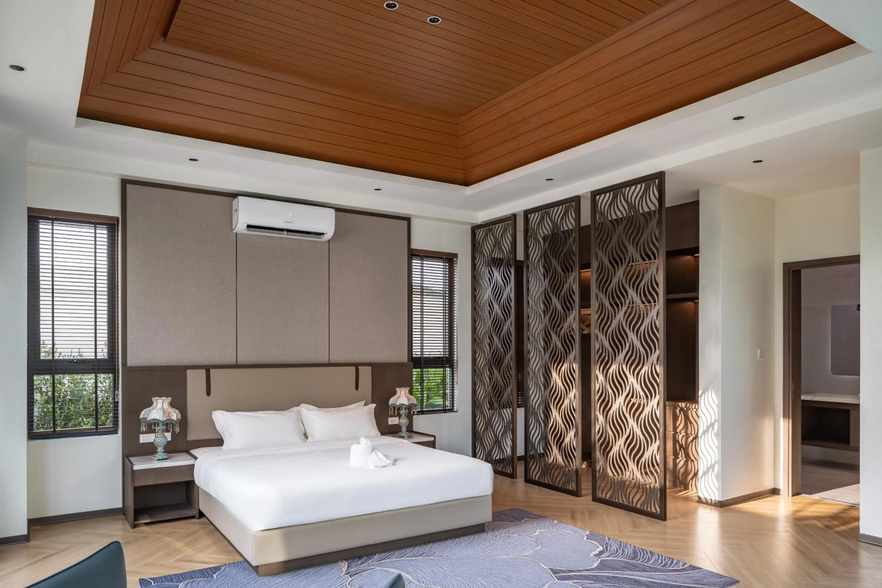 Bed in Sun Diego Resort Pool Villa