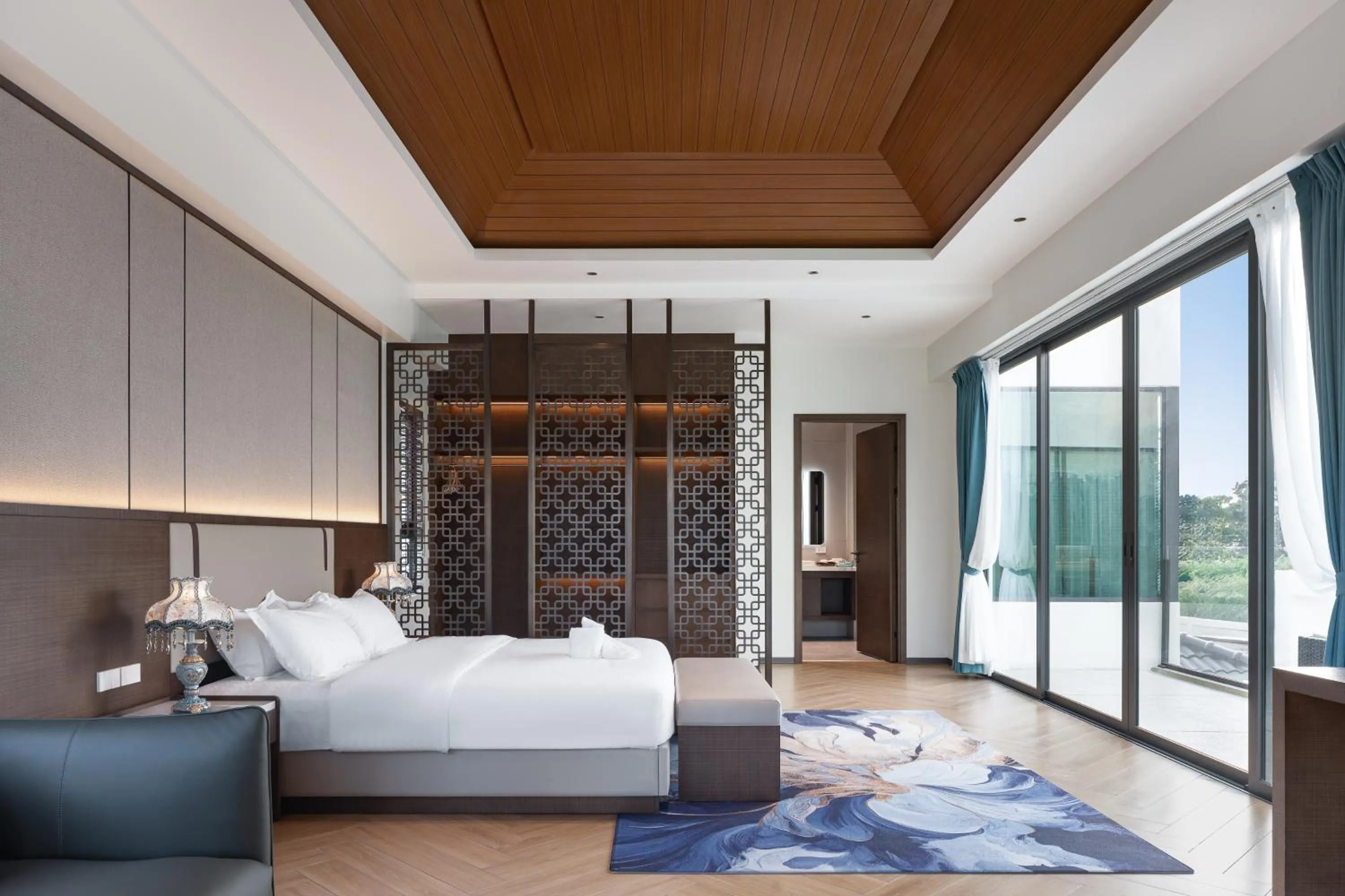Bed in Sun Diego Resort Pool Villa