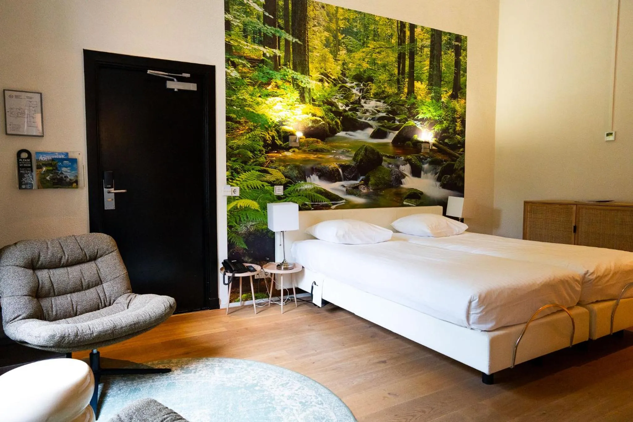 Bedroom, Bed in Hotel Villa Ruimzicht