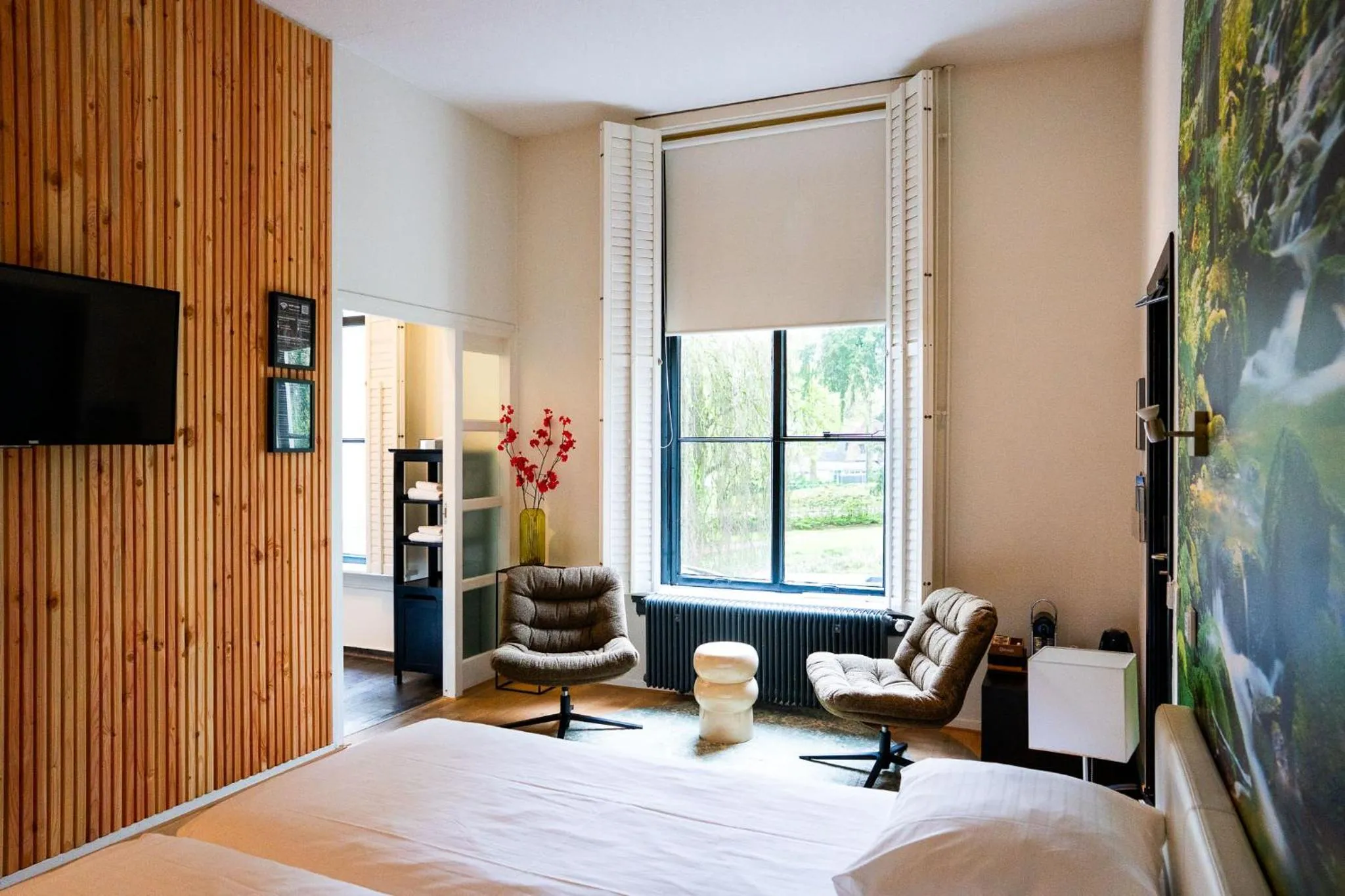 Bedroom, Bed in Hotel Villa Ruimzicht